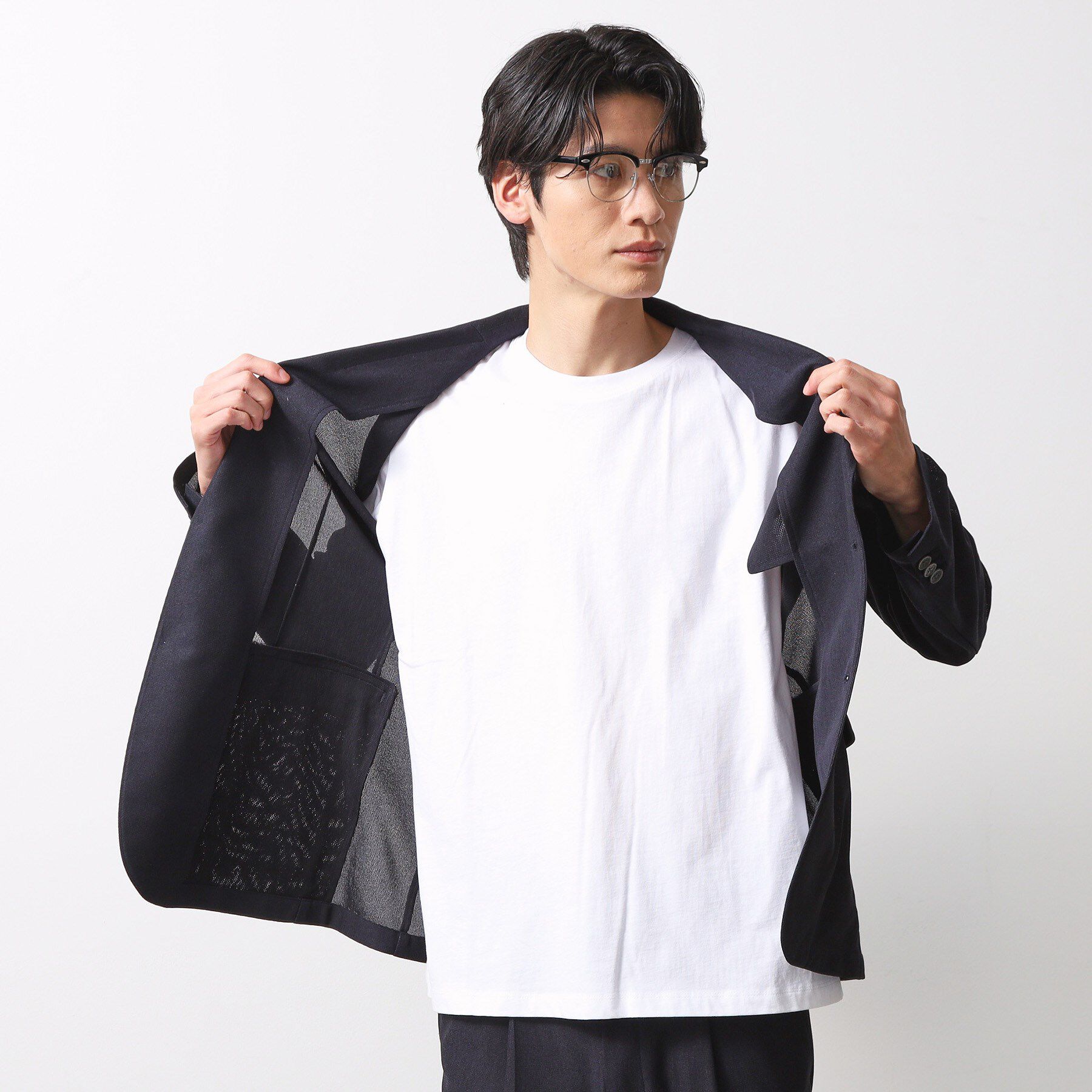 THE SHOP TK「シャリルジャージジャケット　洗濯機OK/吸水速乾/イージーケア/セットアップ可」|テーラードジャケット|