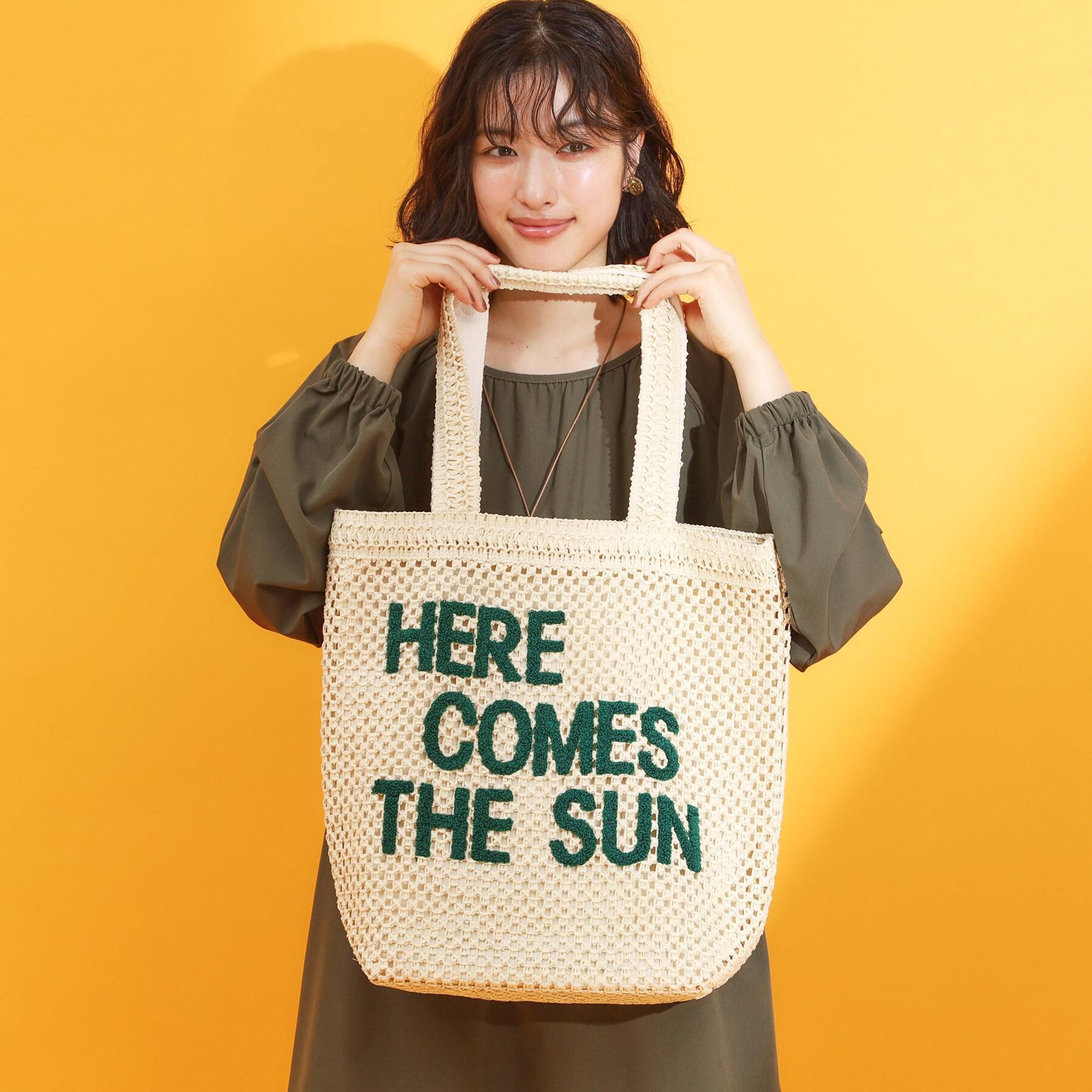 THE SHOP TK「カラーロゴ雑材トートバッグ」|トートバッグ|