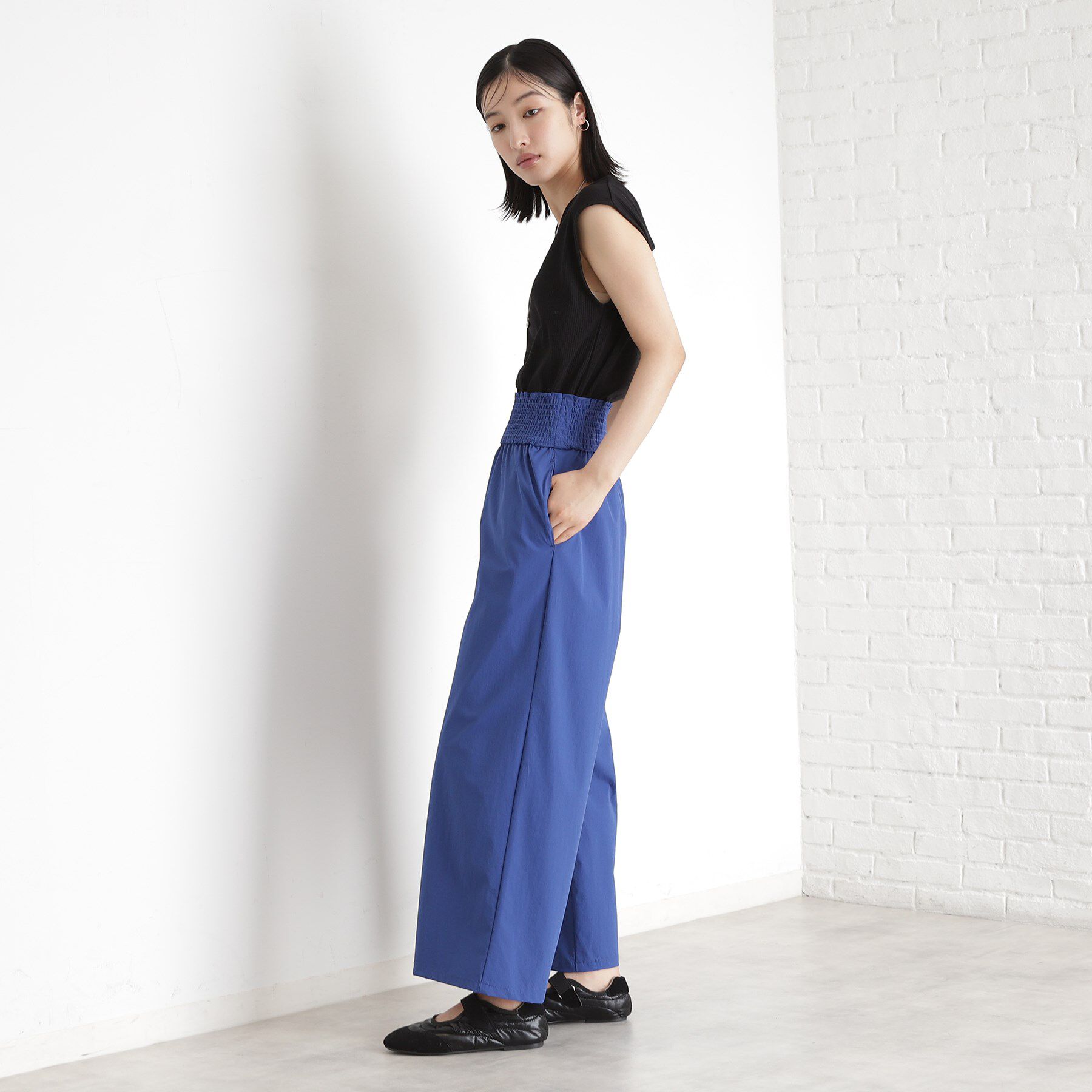 THE SHOP TK「ウエストシャーリングパンツ【撥水/接触冷感/UV/洗濯機OK】」|その他|