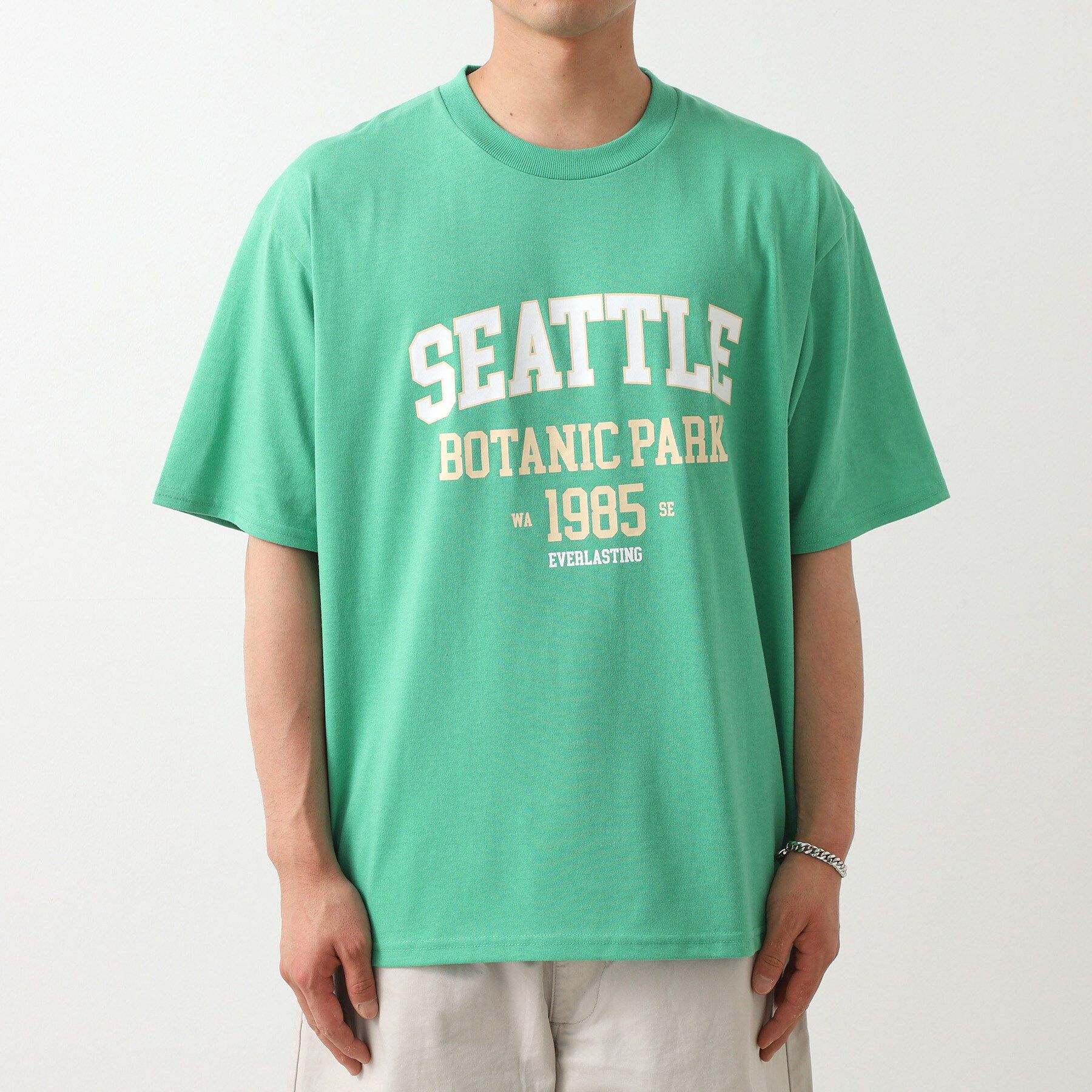 THE SHOP TK「カレッジロゴ半袖Tシャツ /親子リンク/洗濯機OK」|Tシャツ・カットソー|