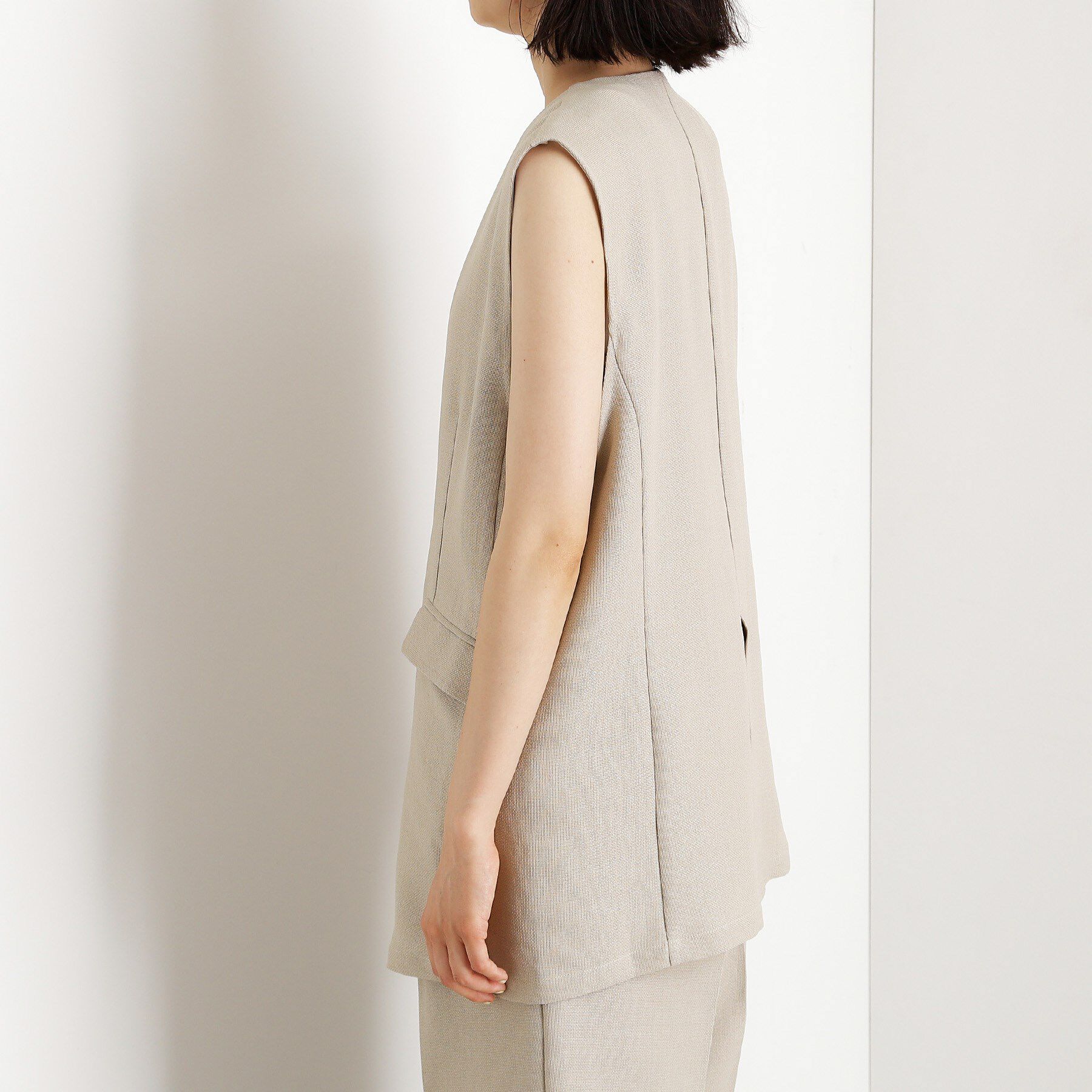 THE SHOP TK「【スッキリ決まる】パナマメッシュジレ/洗える/セットアップ可」|ベスト・ジレ|