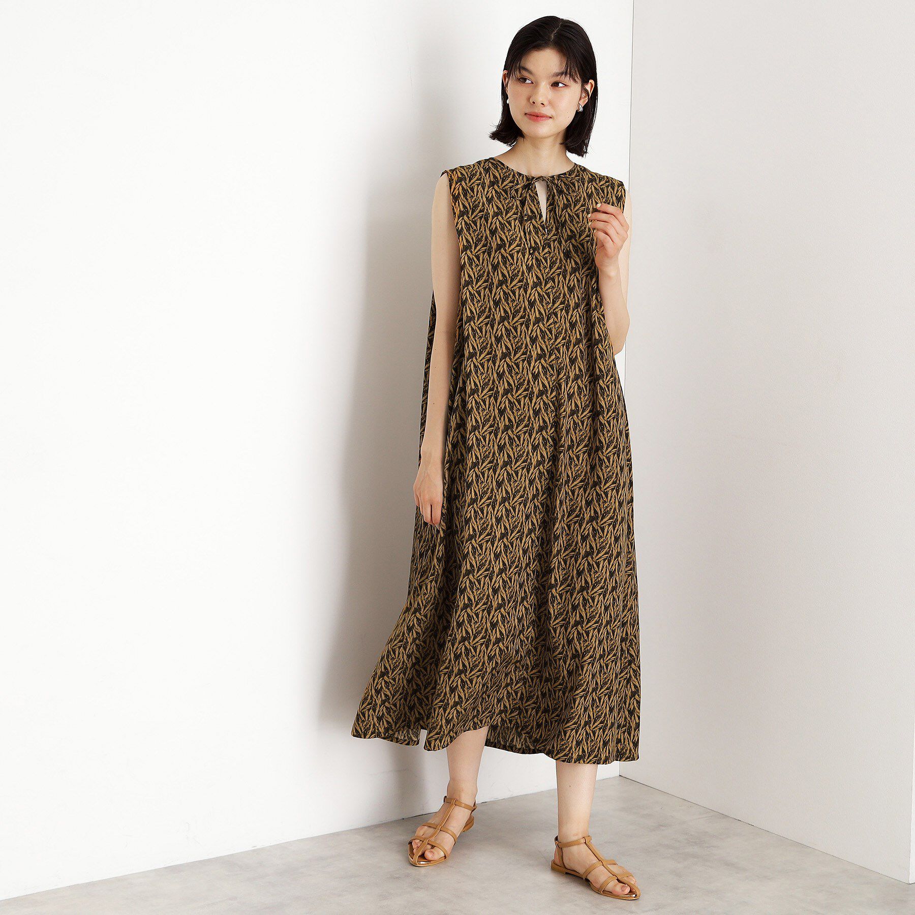 THE SHOP TK「ショルダータックワンピース【洗える】」|ワンピース|