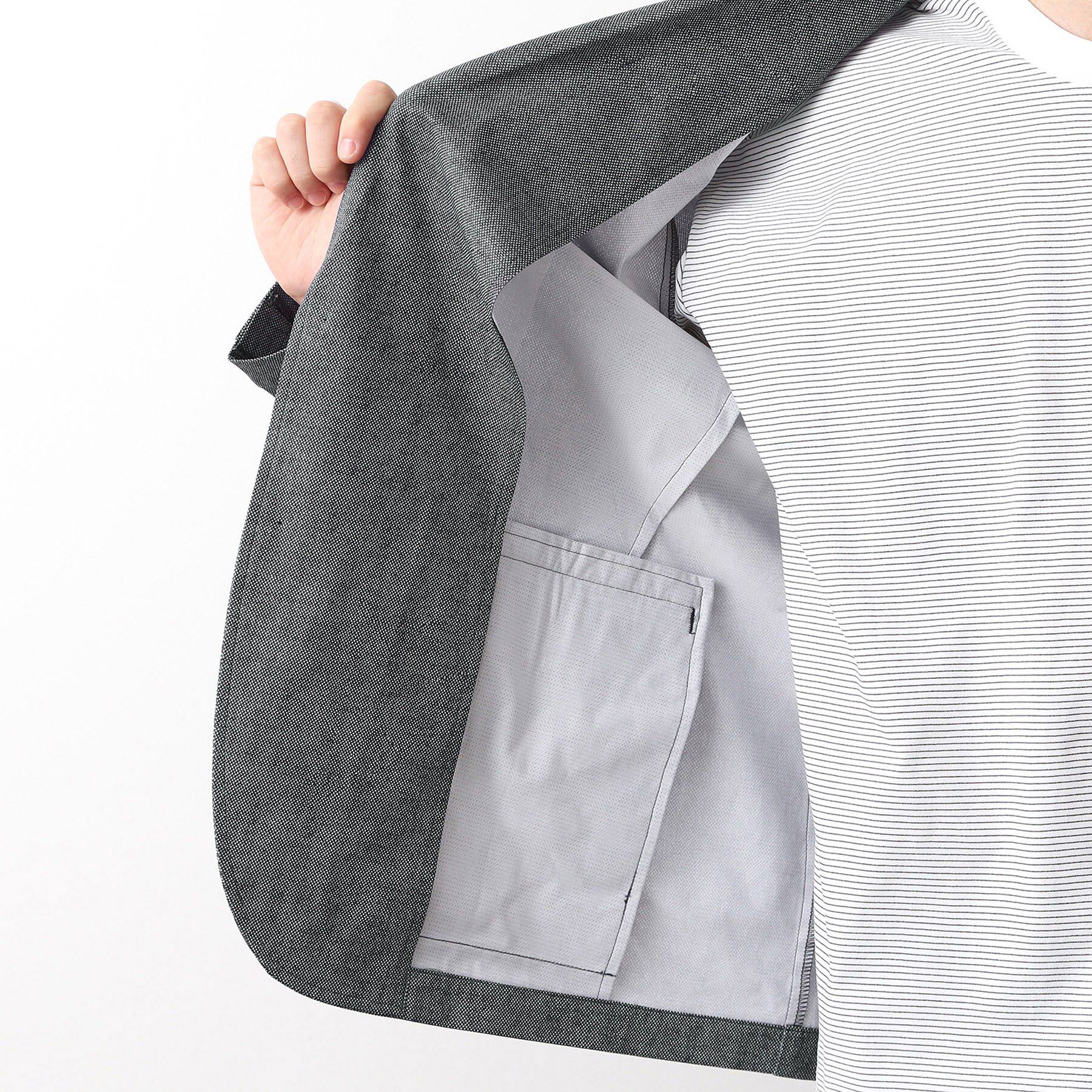 THE SHOP TK「スマートムーブメッシュバーズアイジャケット【軽量/洗濯機OK/セットアップ可】」|テーラードジャケット|