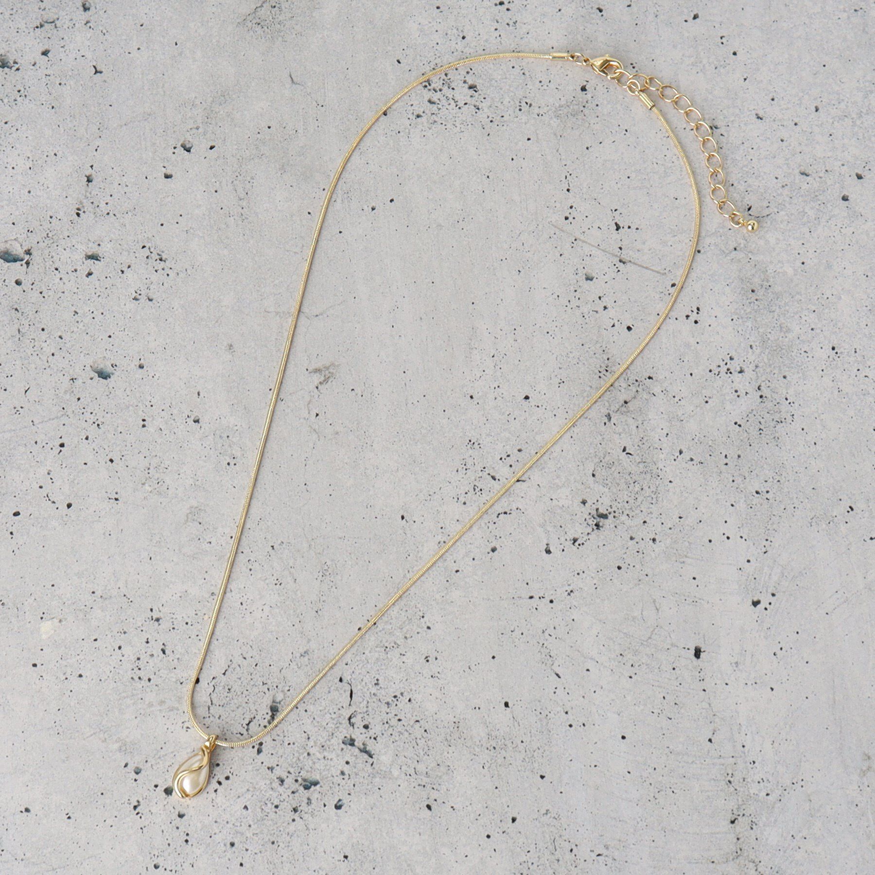 THE SHOP TK「パール調ワントップ2連ネックレス」|ネックレス|