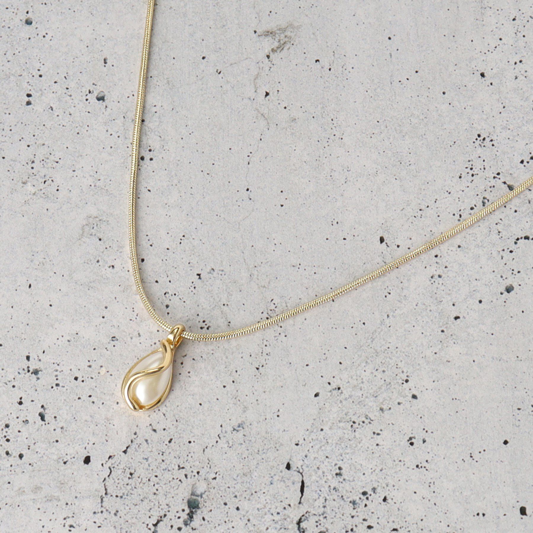 THE SHOP TK「パール調ワントップ2連ネックレス」|ネックレス|ゴールド(007)