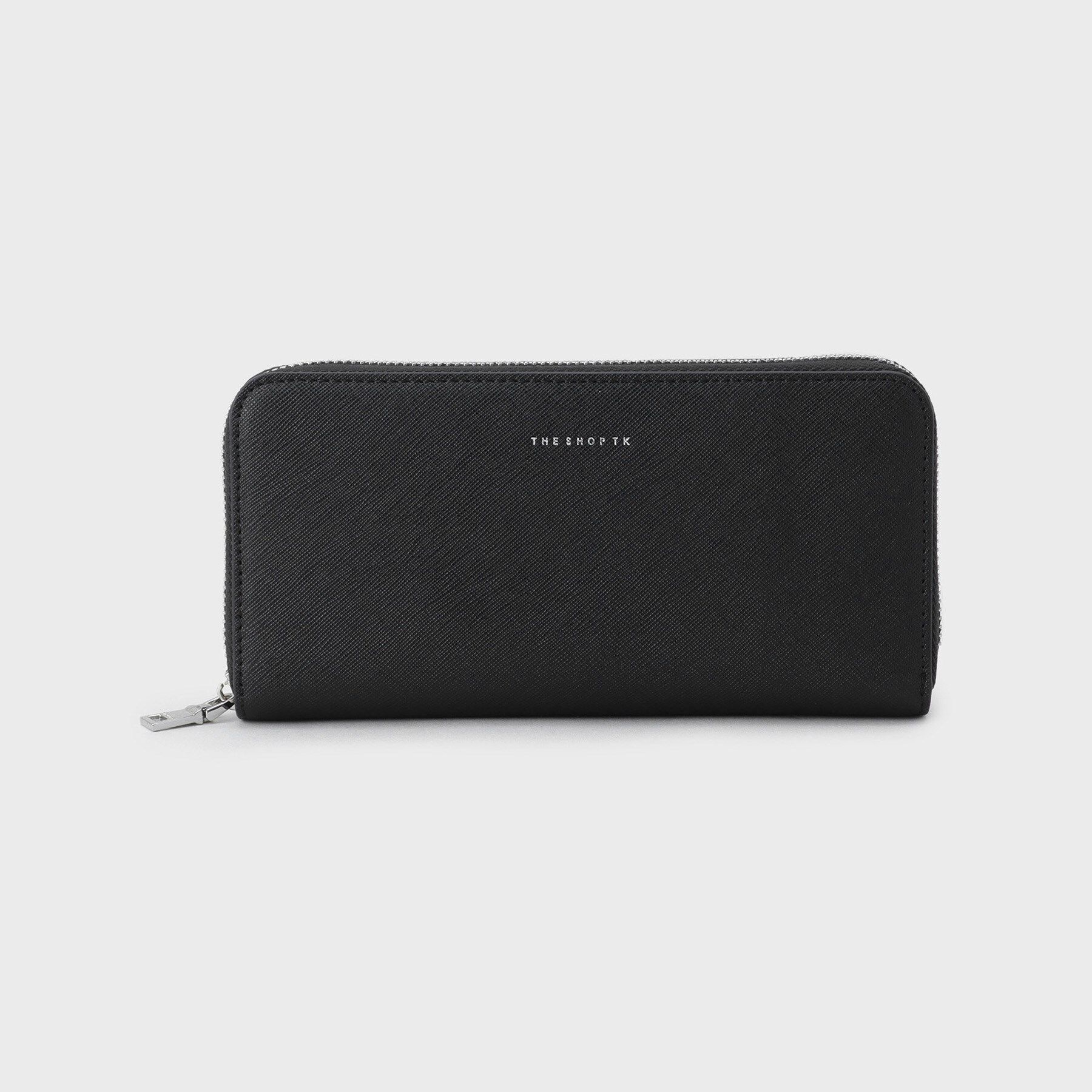 THE SHOP TK「サフィアーノレザー調長財布」|財布|ブラック(019)