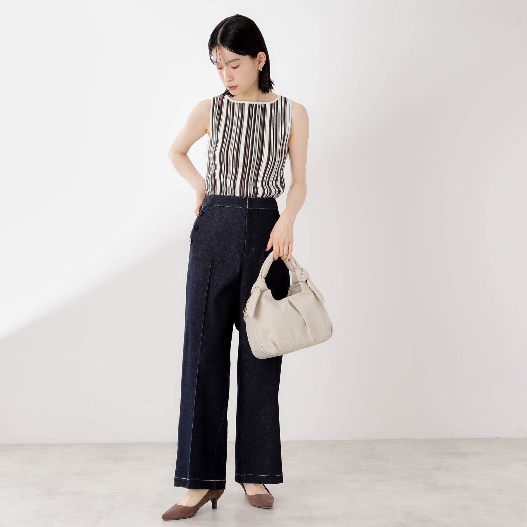 THE SHOP TK「ロゴショルダー付きナイロンミニボストン」|ショルダー・メッセンジャー|