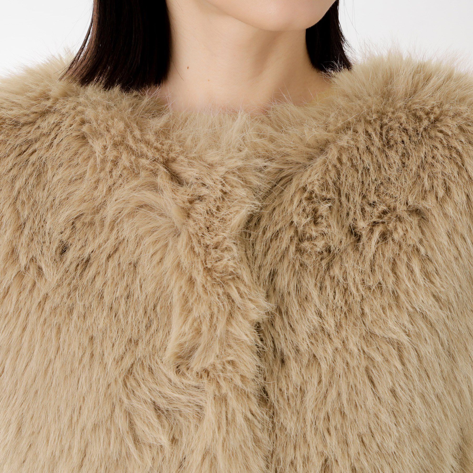 THE SHOP TK「フェイクファーベスト」|ベスト・ジレ|