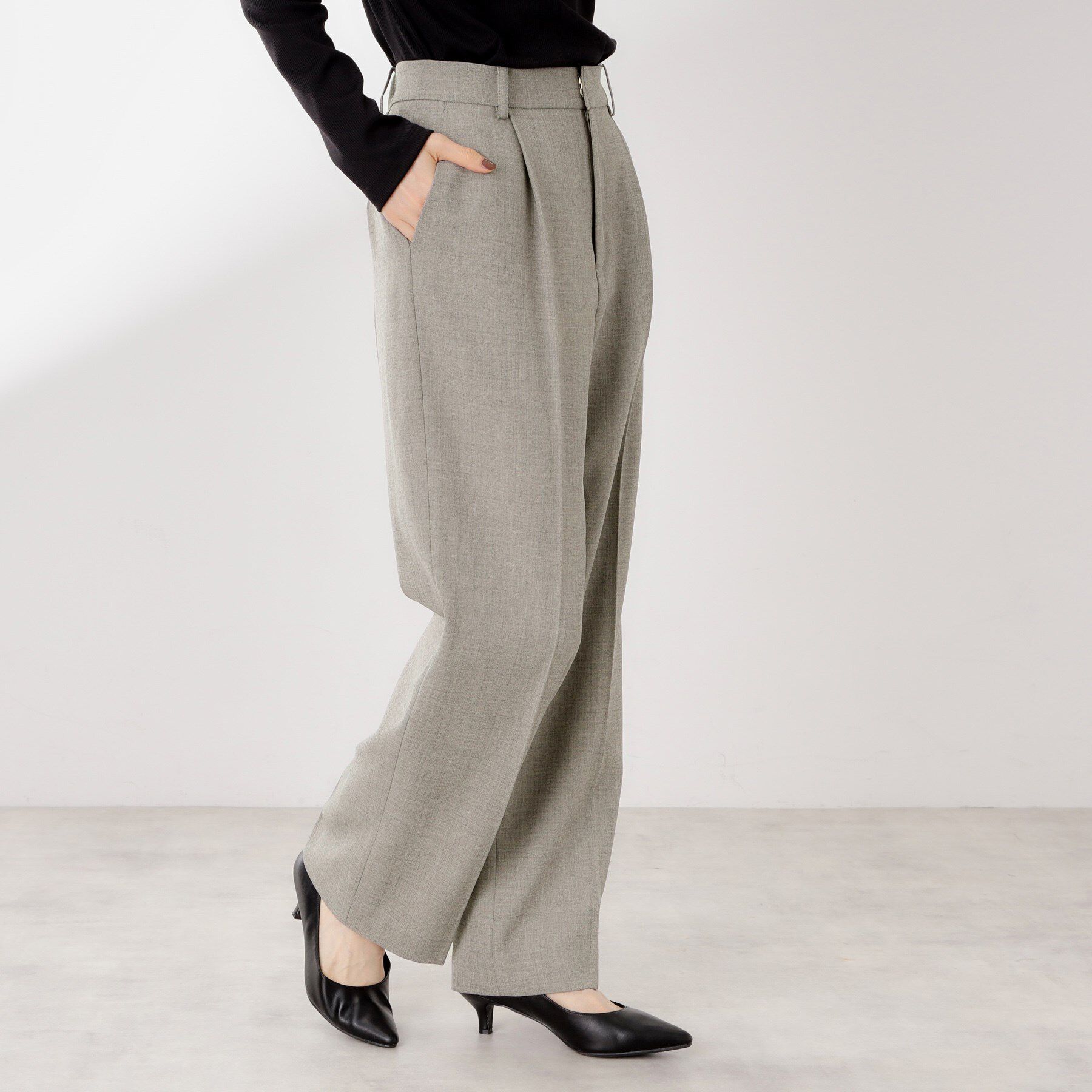 THE SHOP TK「ビジネスセミワイドパンツ【セットアップ可/洗濯機OK】/CAVIANシリーズ」|その他|