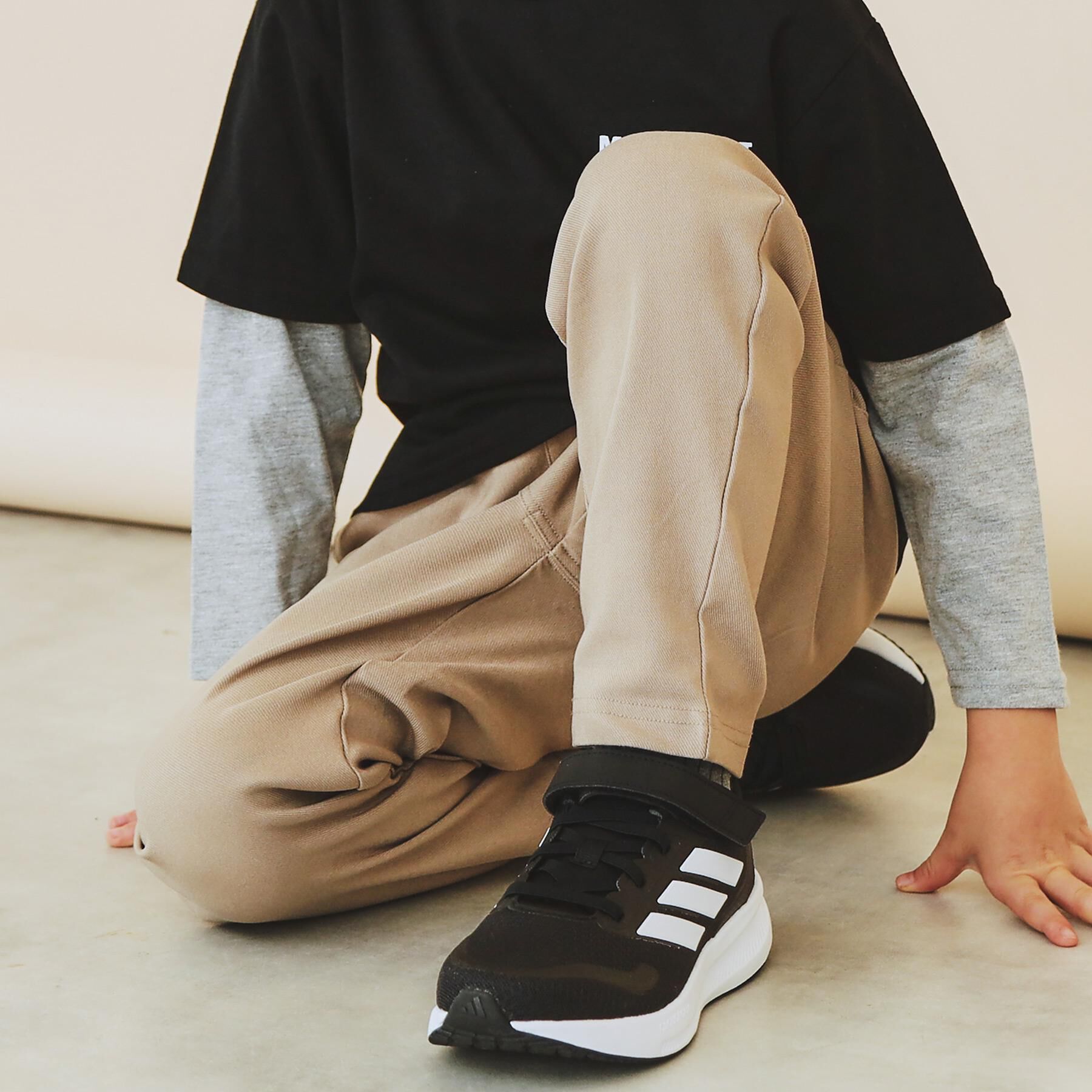 THE SHOP TK「【110－160/裏起毛】あったかのびーるストレートパンツ/洗濯機OK」|その他|ピンクベージュ(05