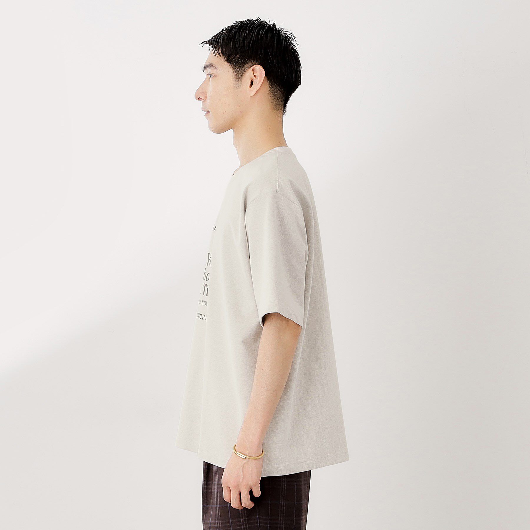 THE SHOP TK「裏配色5分袖プルオーバー」|Tシャツ・カットソー|