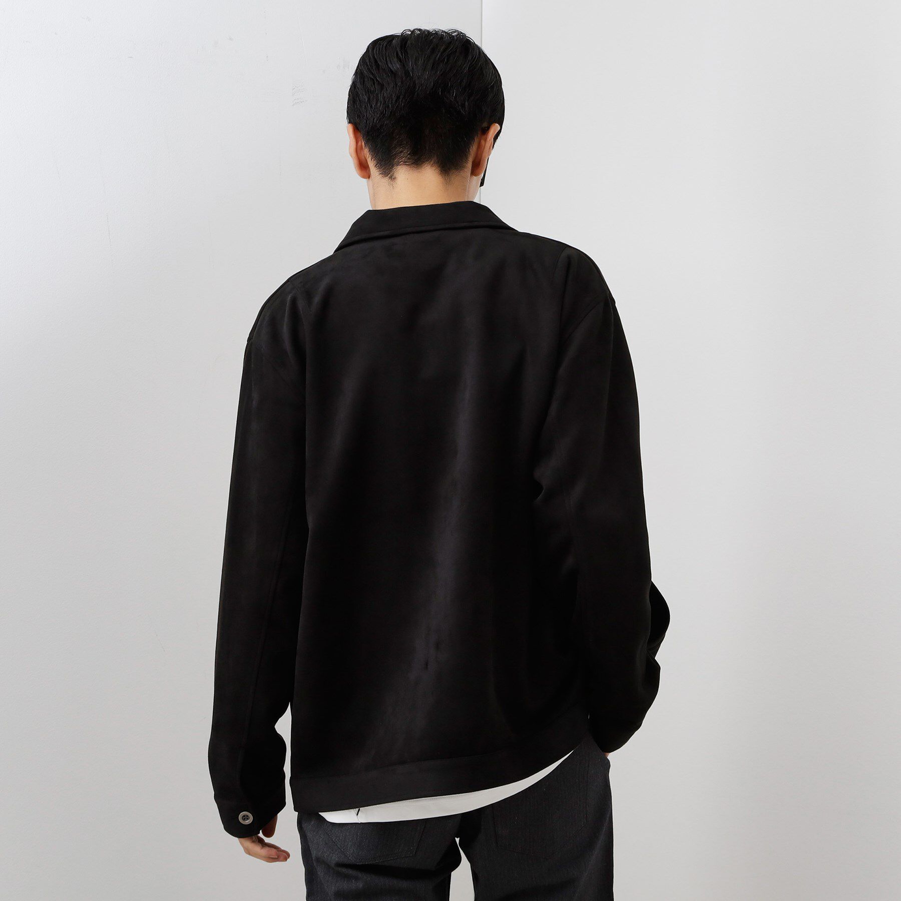 THE SHOP TK「フェイクスエードジップブルゾン【手洗いOK】」|ブルゾン・スタジャン|