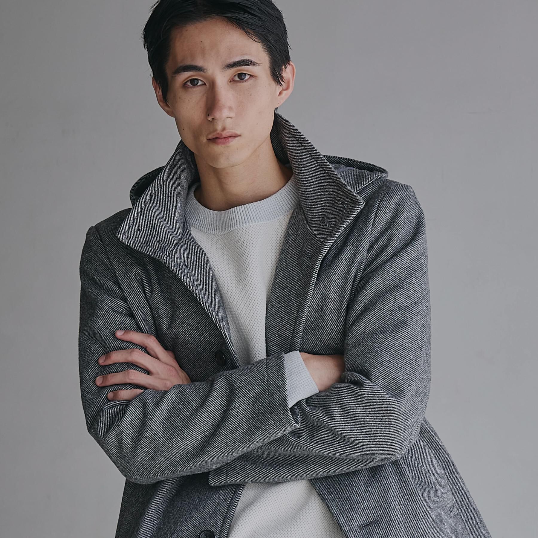 THE SHOP TK「ON/OFF対応 ウーリック スタンド メルトンコート　【洗濯機OK/フード取外し可】」|その他|