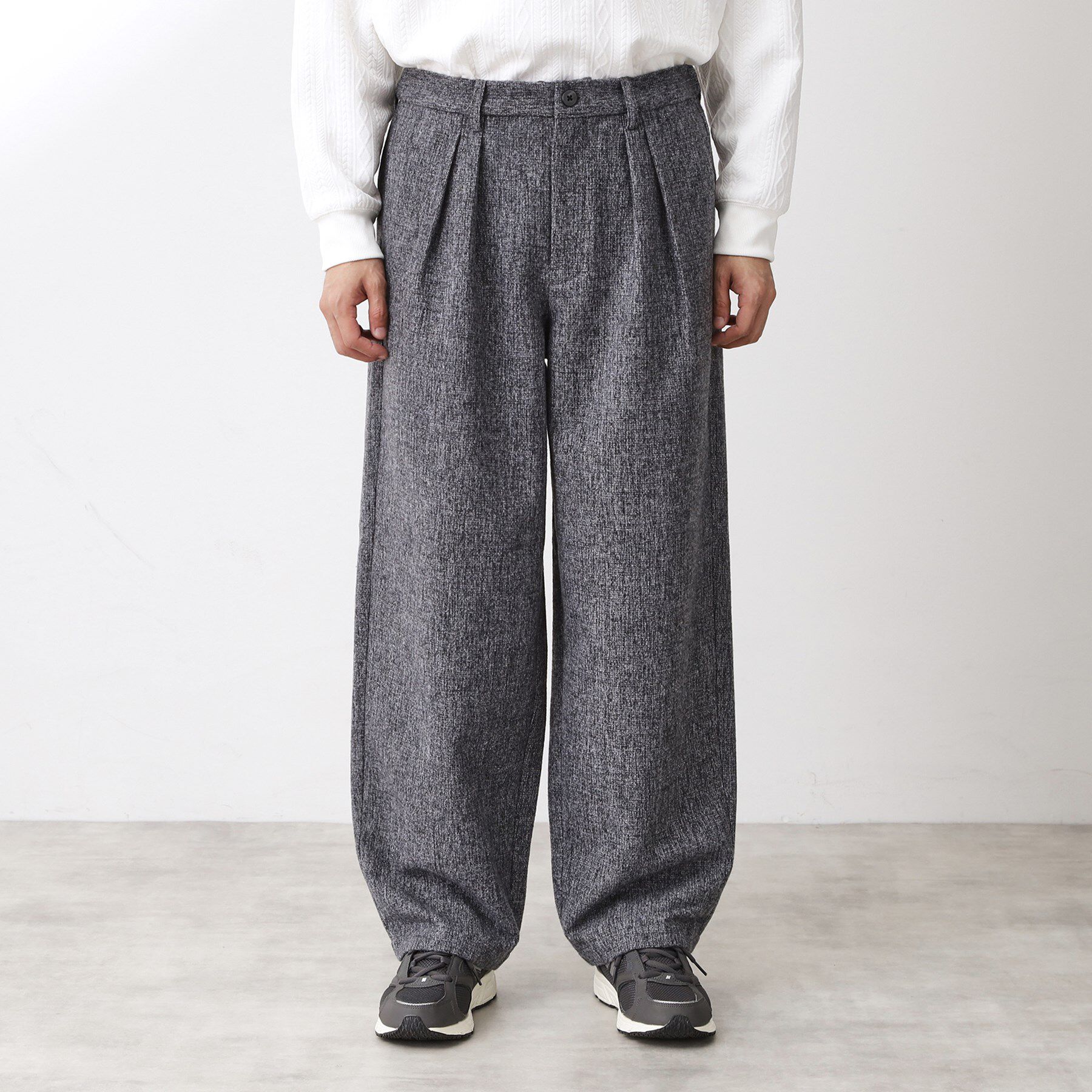 THE SHOP TK「ツイードワイドパンツ 【洗濯機OK／セットアップ可】」|その他|