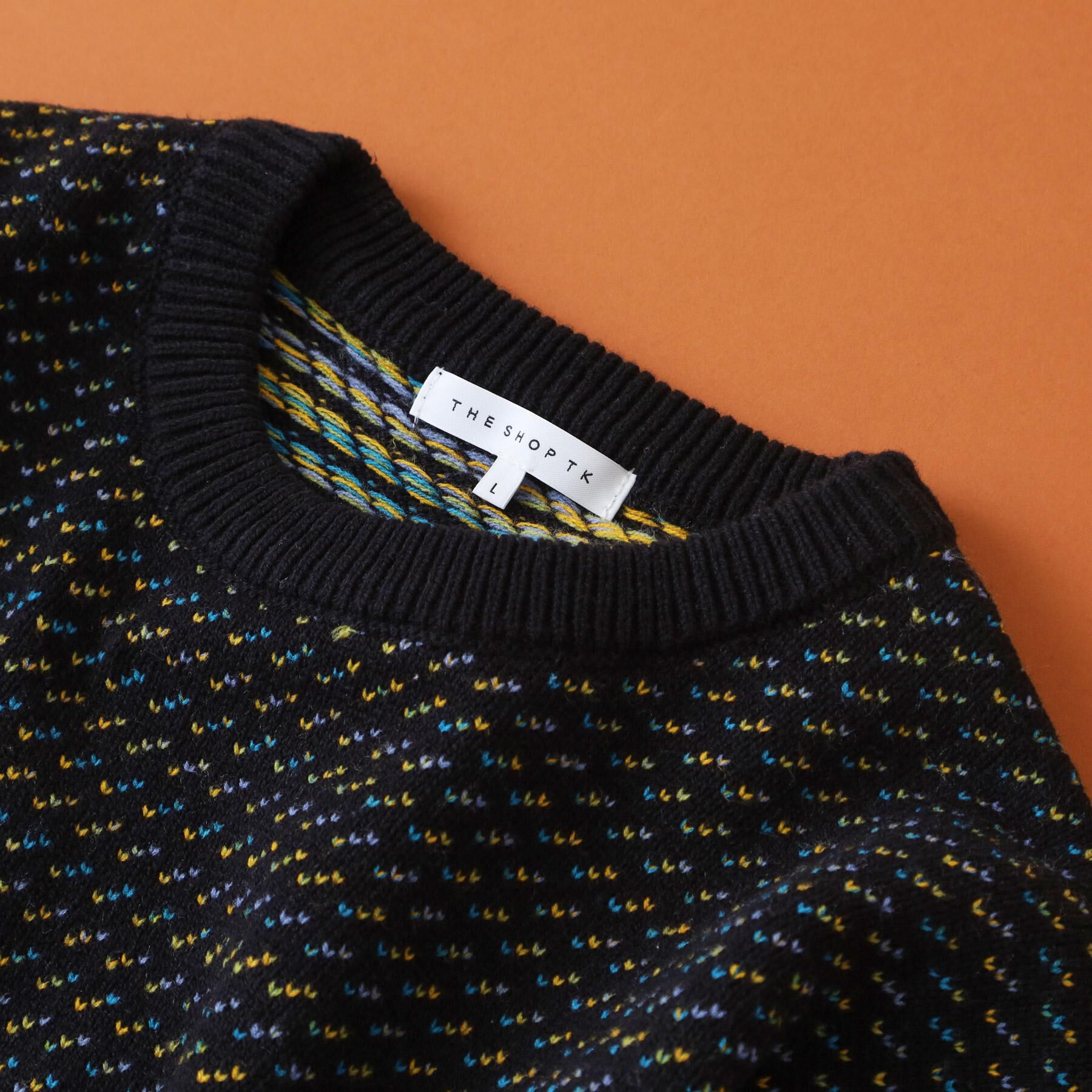 THE SHOP TK「バーズアイグラデーションニット 洗濯機OK／ユニセックスでおすすめ！」|ニット・セーター|