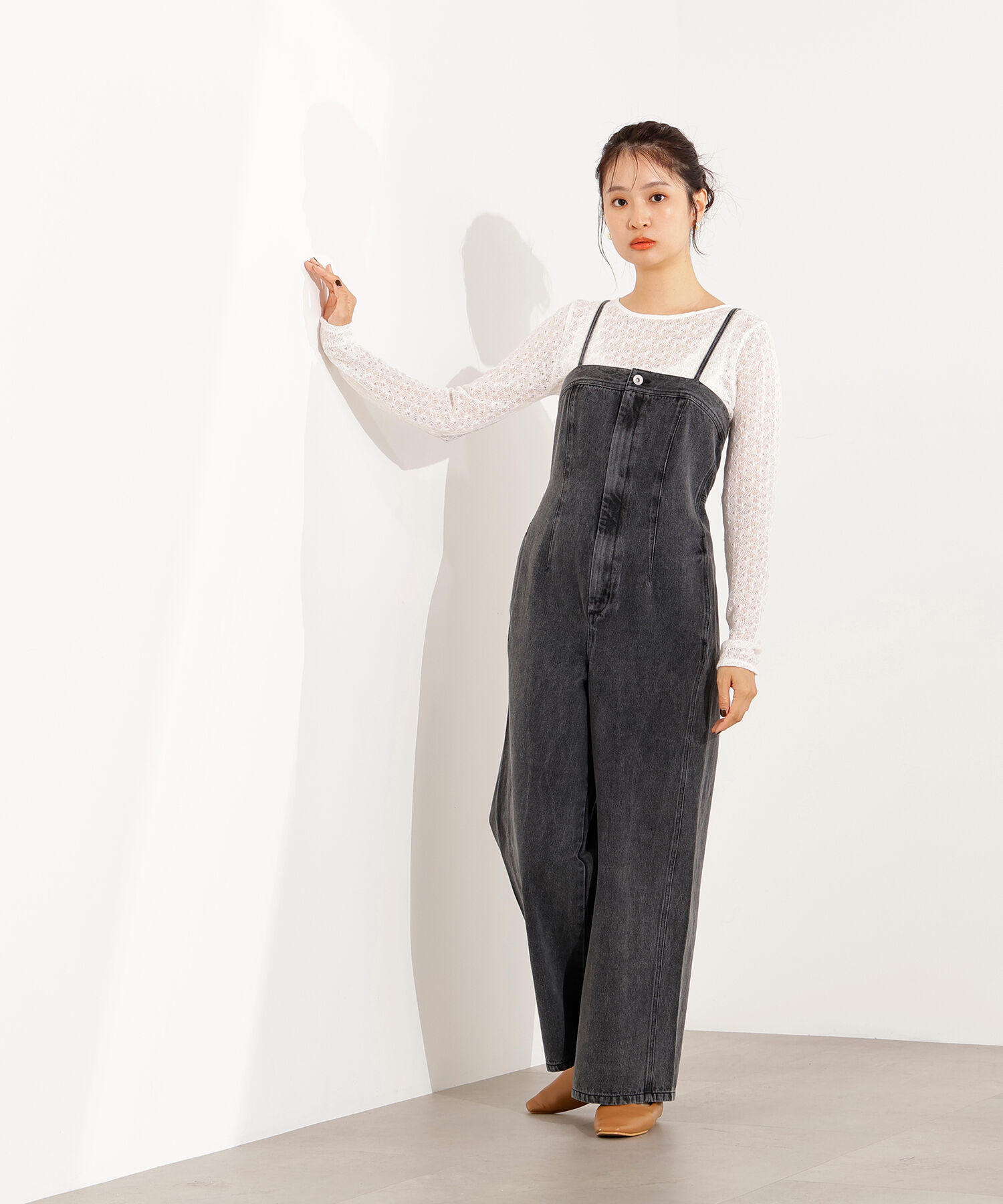  「クルーネックレースカットソー」|Tシャツ・カットソー|