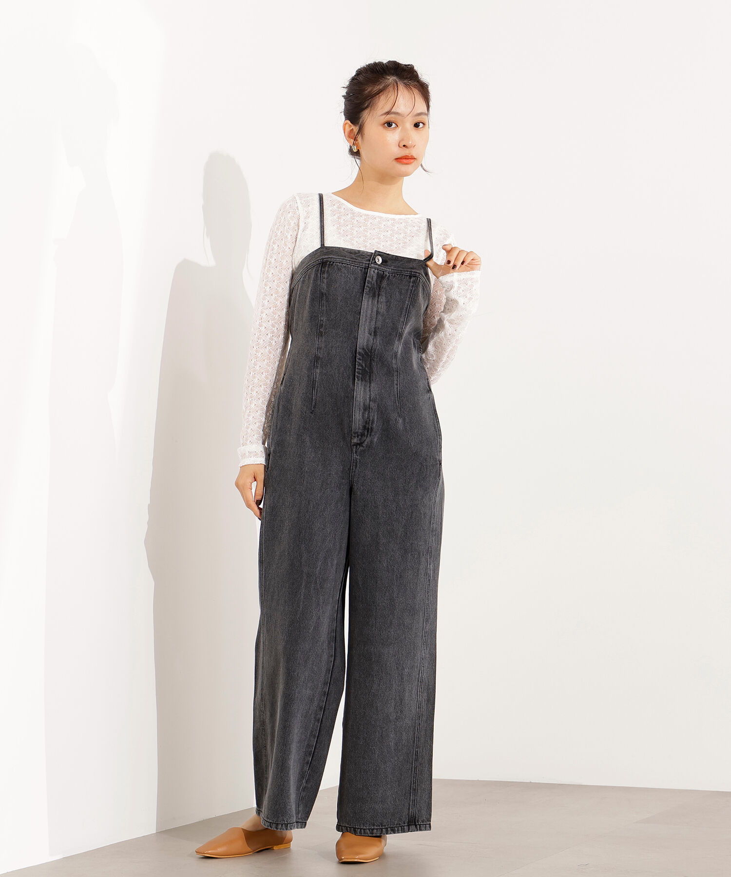  「クルーネックレースカットソー」|Tシャツ・カットソー|