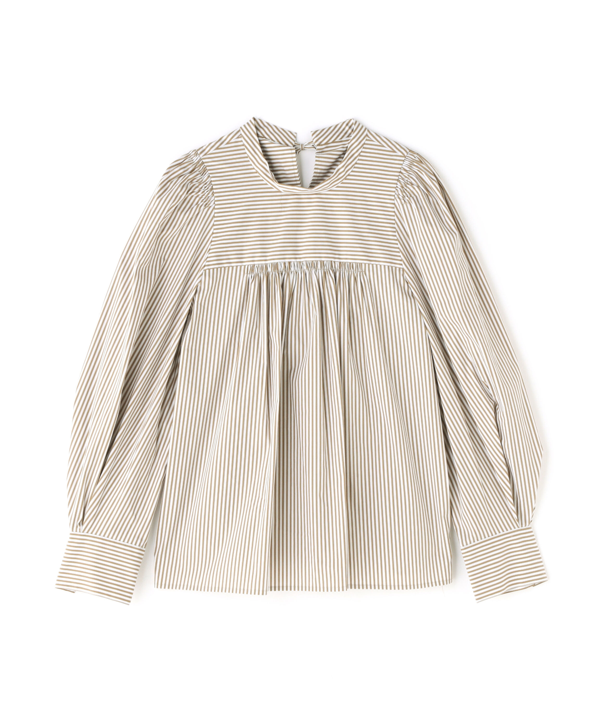  「バックリボンストライプブラウス」|シャツ・ブラウス|