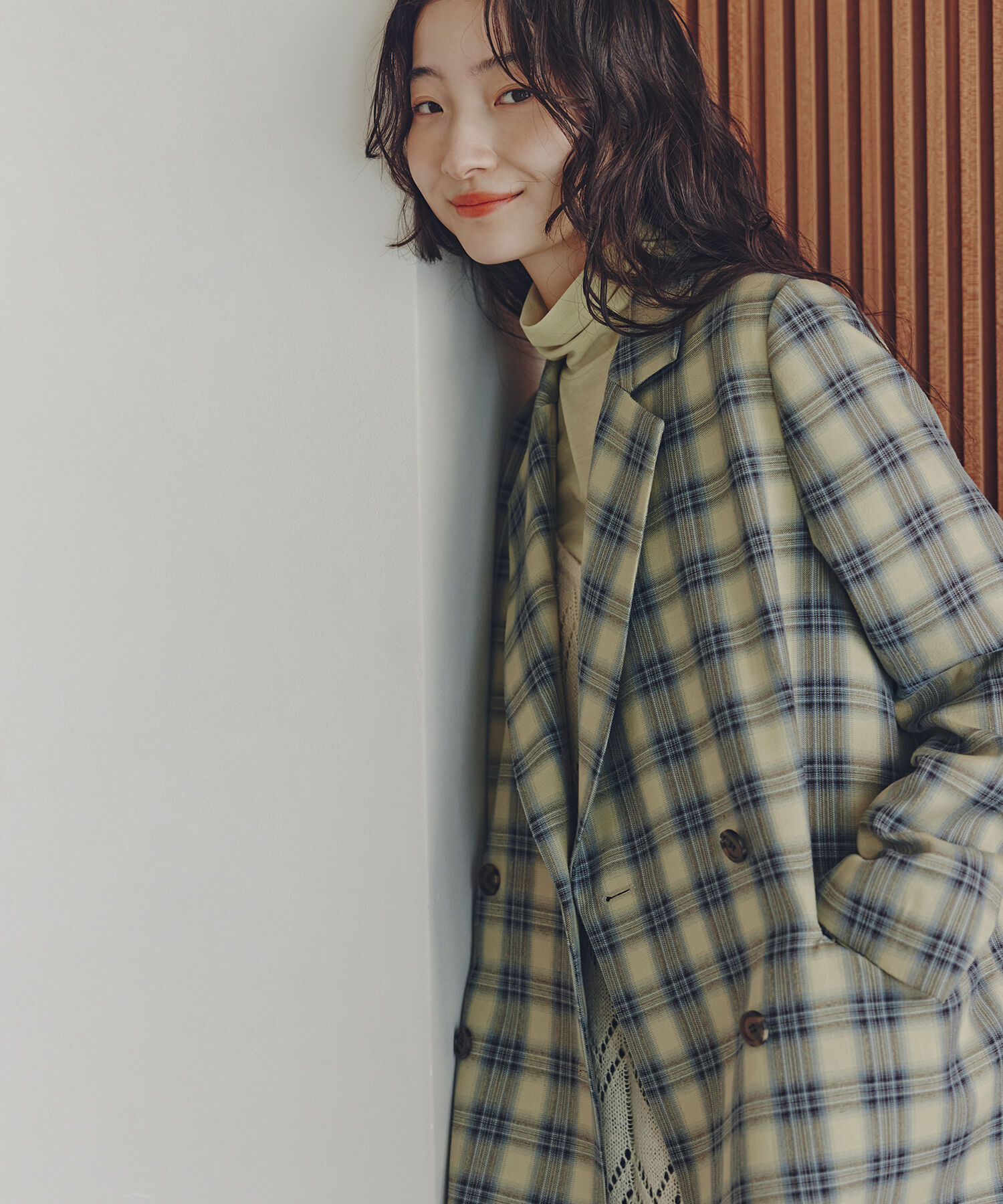  「チェックジャケット」|その他|ベージュチェ 2