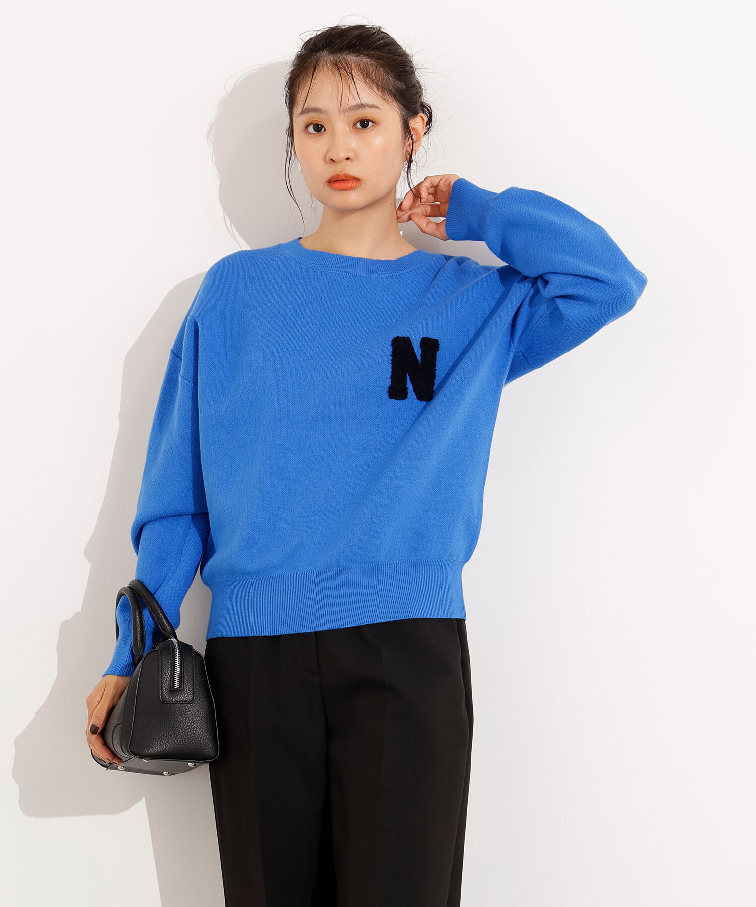  「スウェットライクロゴニット」|ニット・セーター|