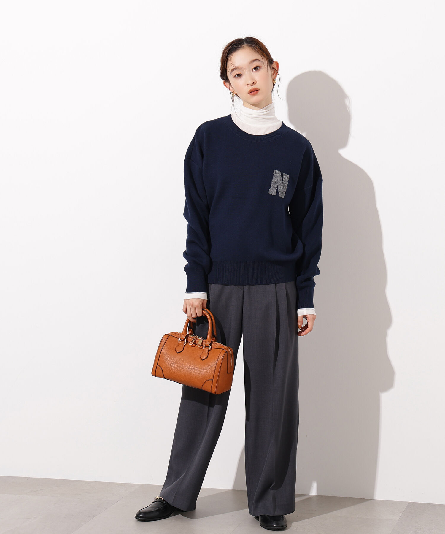  「スウェットライクロゴニット」|ニット・セーター|