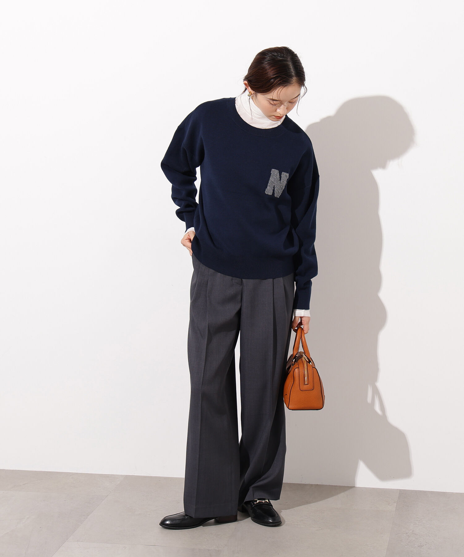  「スウェットライクロゴニット」|ニット・セーター|