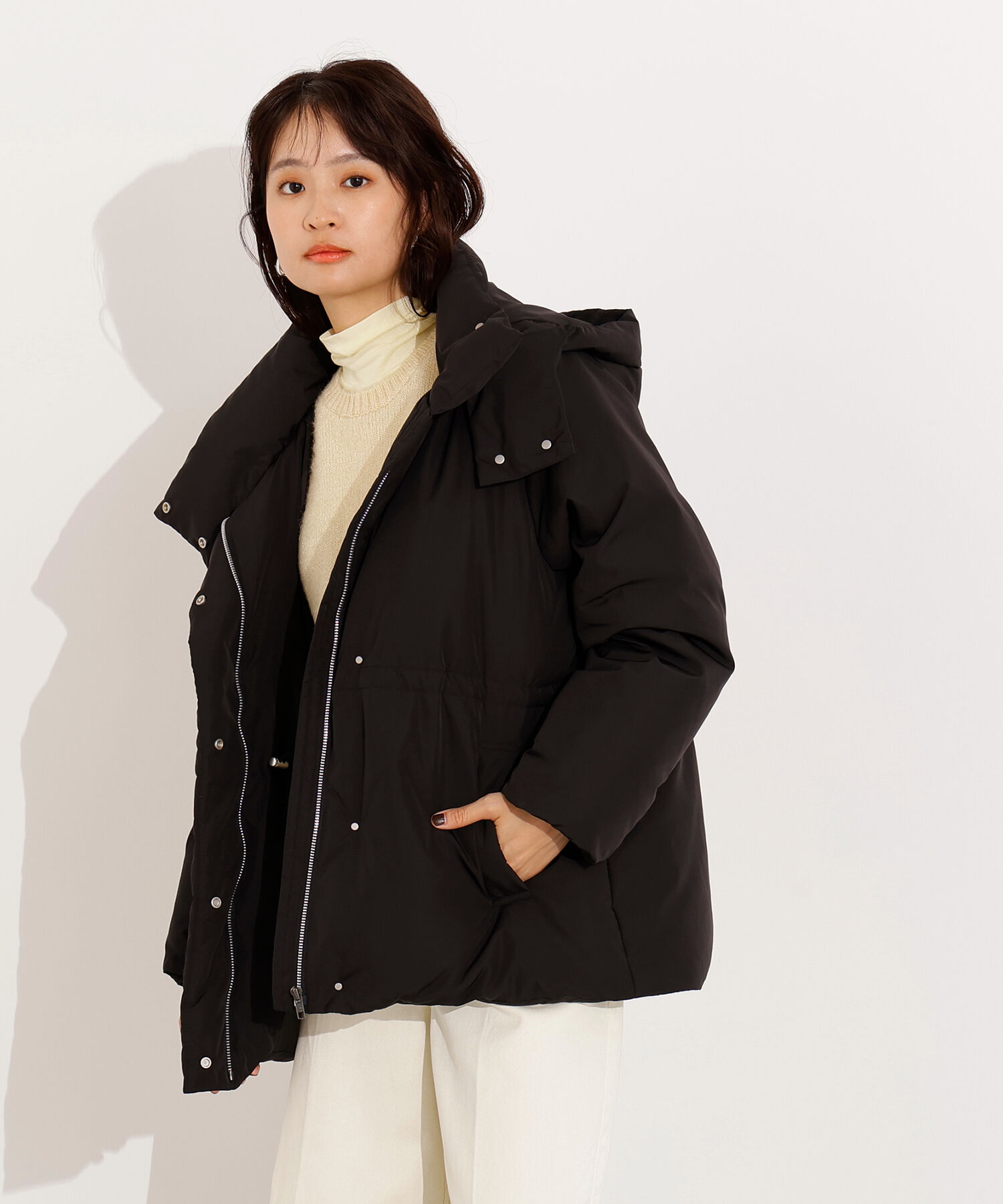  「フーデットミドルダウン」|ブルゾン・スタジャン|