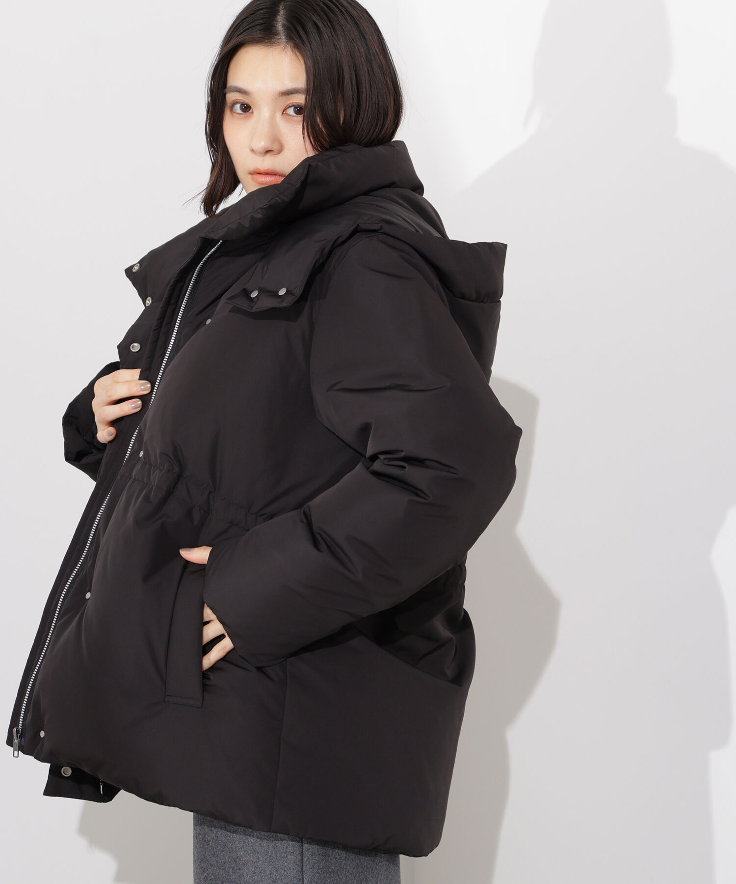  「フーデットミドルダウン」|ブルゾン・スタジャン|