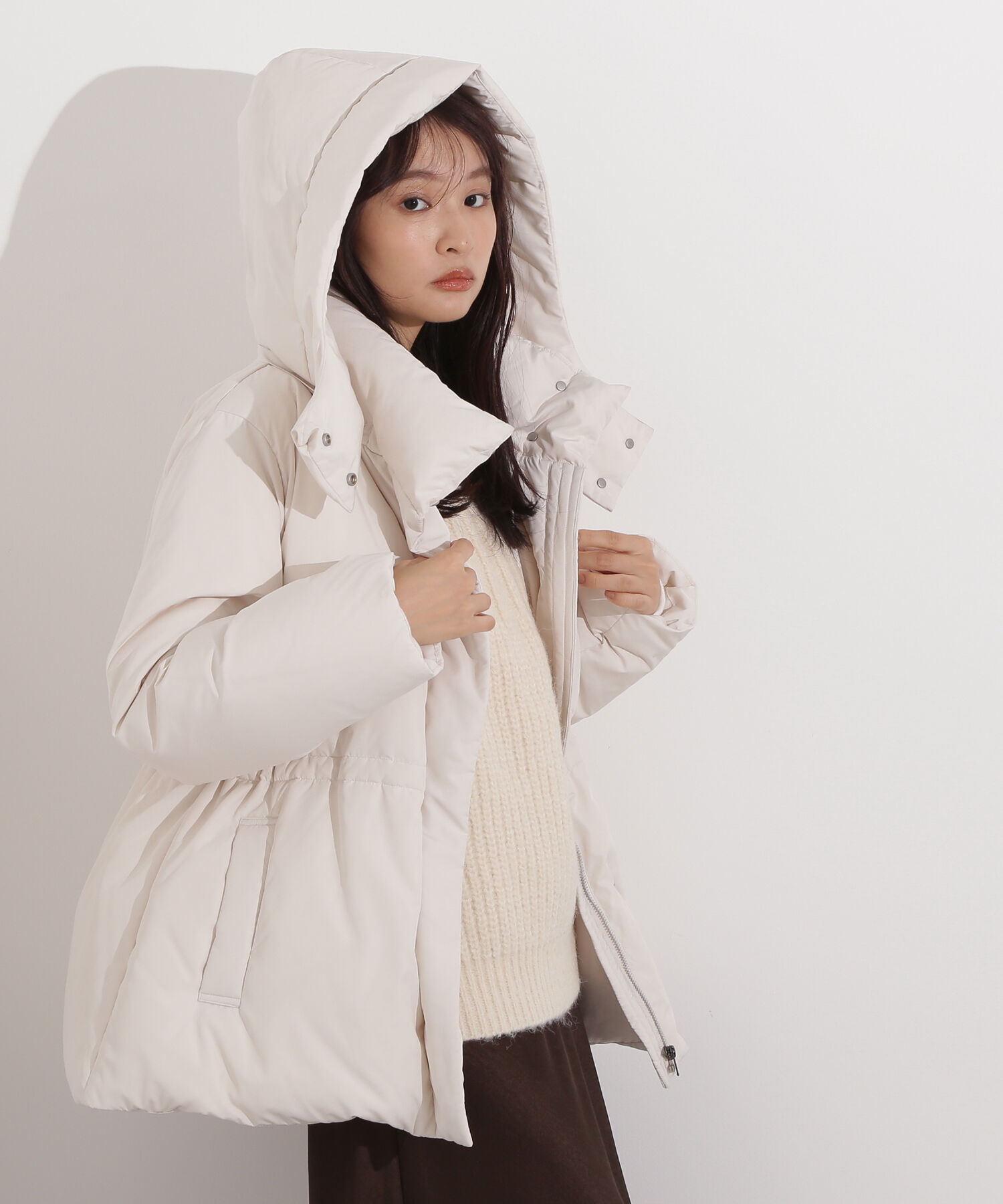  「フーデットミドルダウン」|ブルゾン・スタジャン|