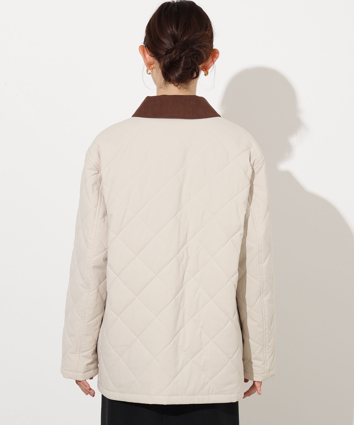  「バイカラーキルティングブルゾン」|ブルゾン・スタジャン|