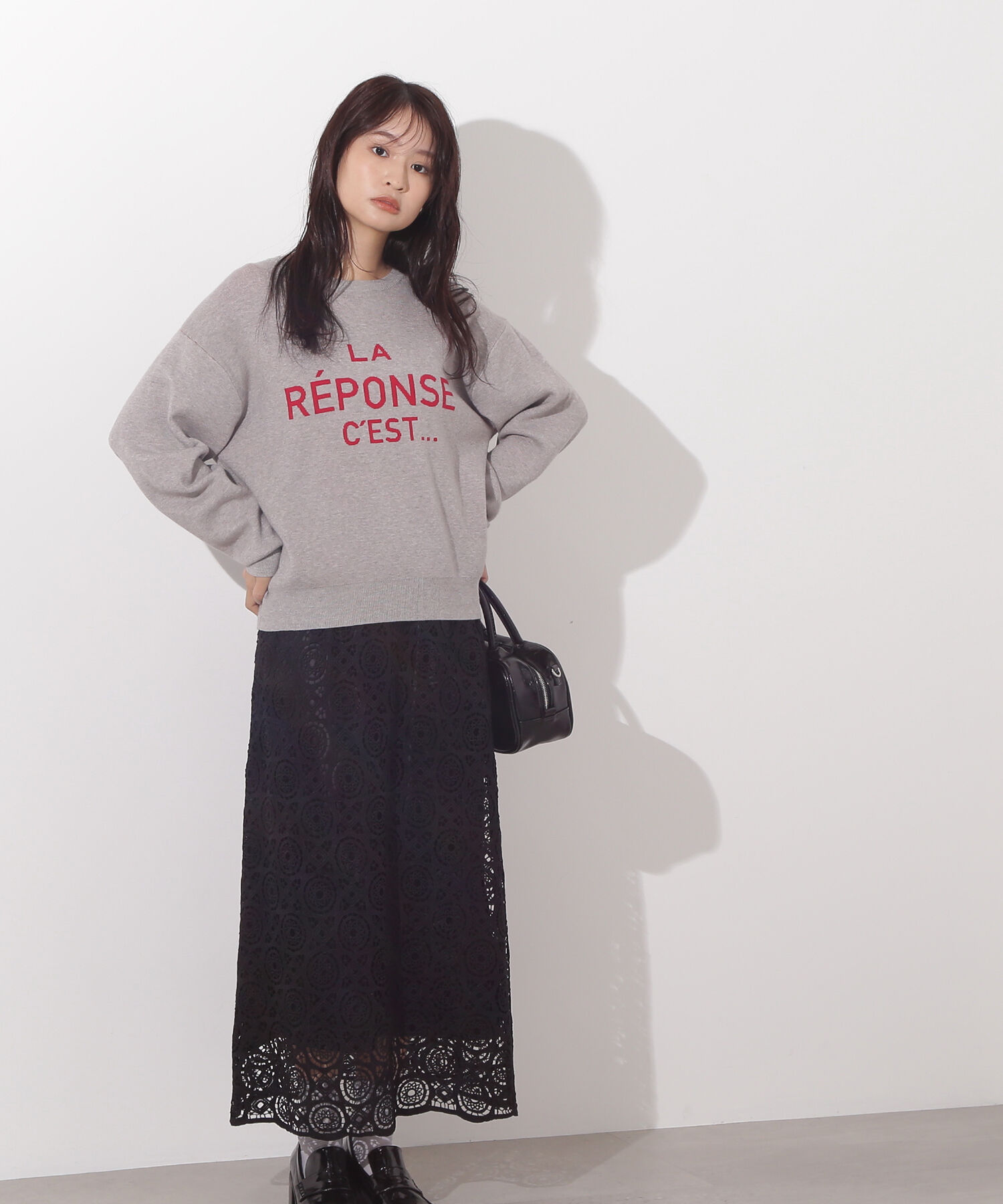  「ヴィンテージライクレーススカート」|スカート|