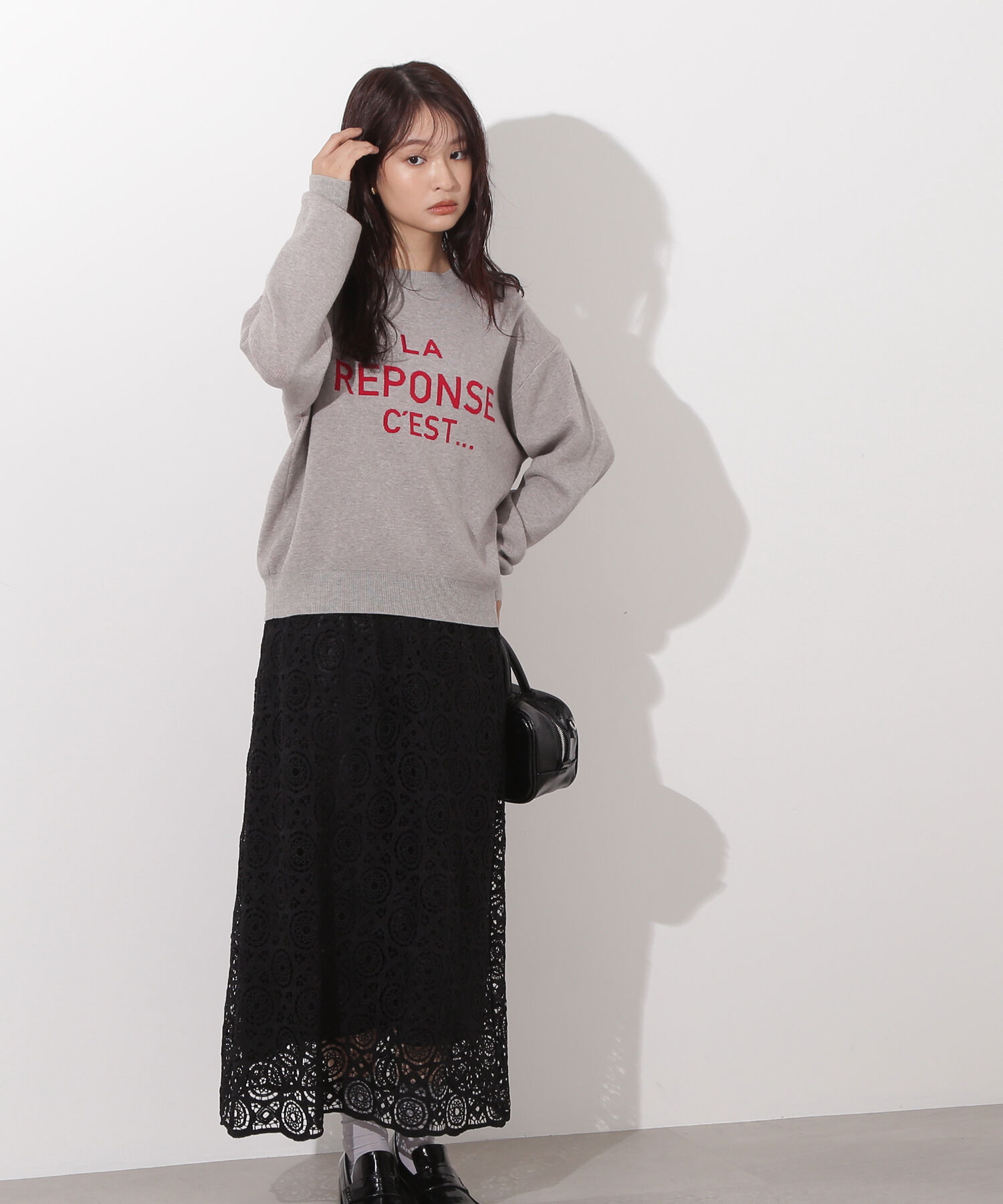  「ヴィンテージライクレーススカート」|スカート|