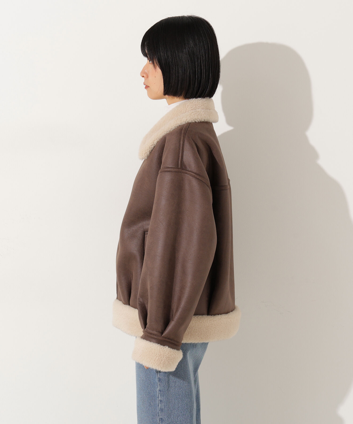  「フェイクムートンボアブルゾン」|ブルゾン・スタジャン|