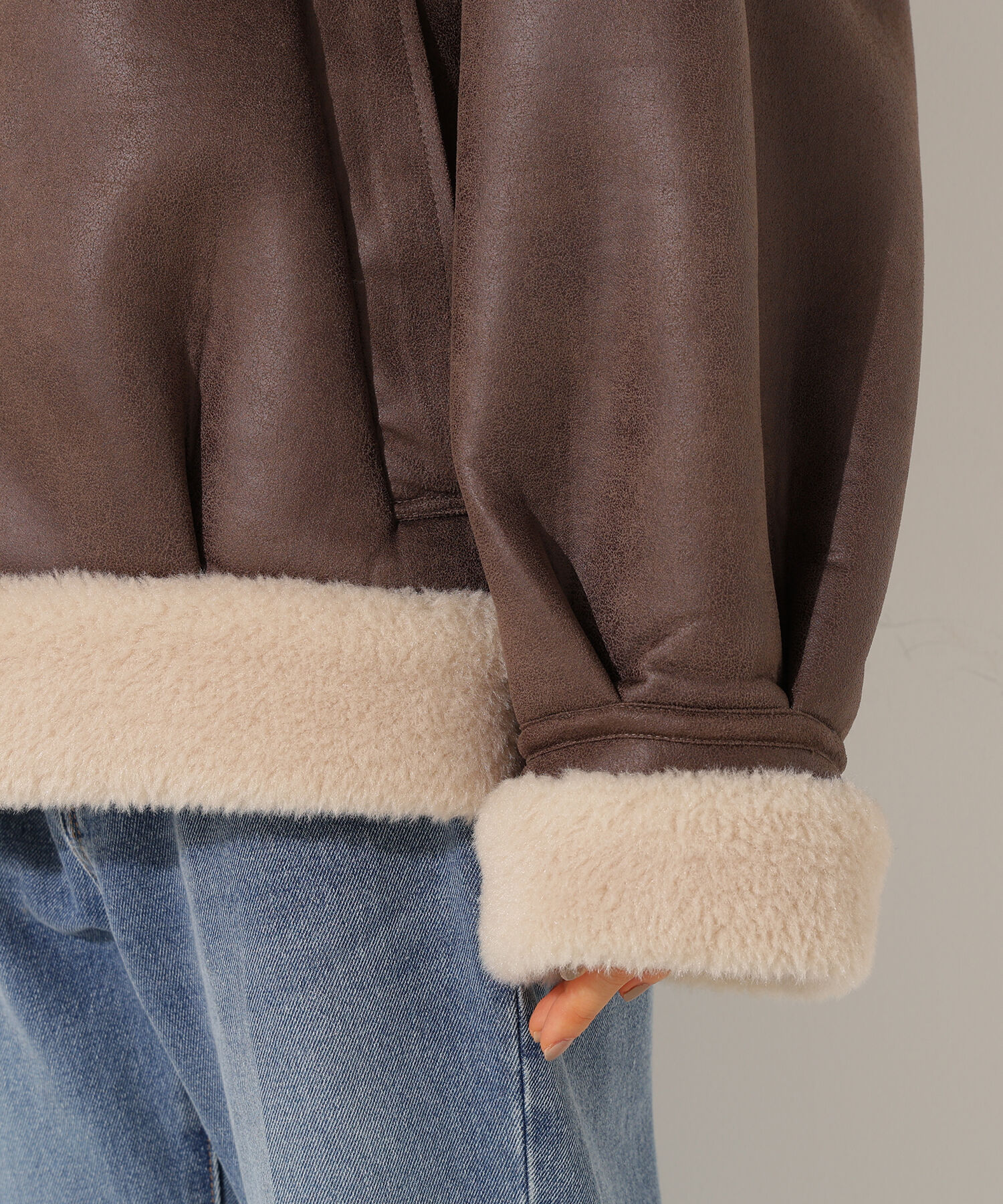  「フェイクムートンボアブルゾン」|ブルゾン・スタジャン|