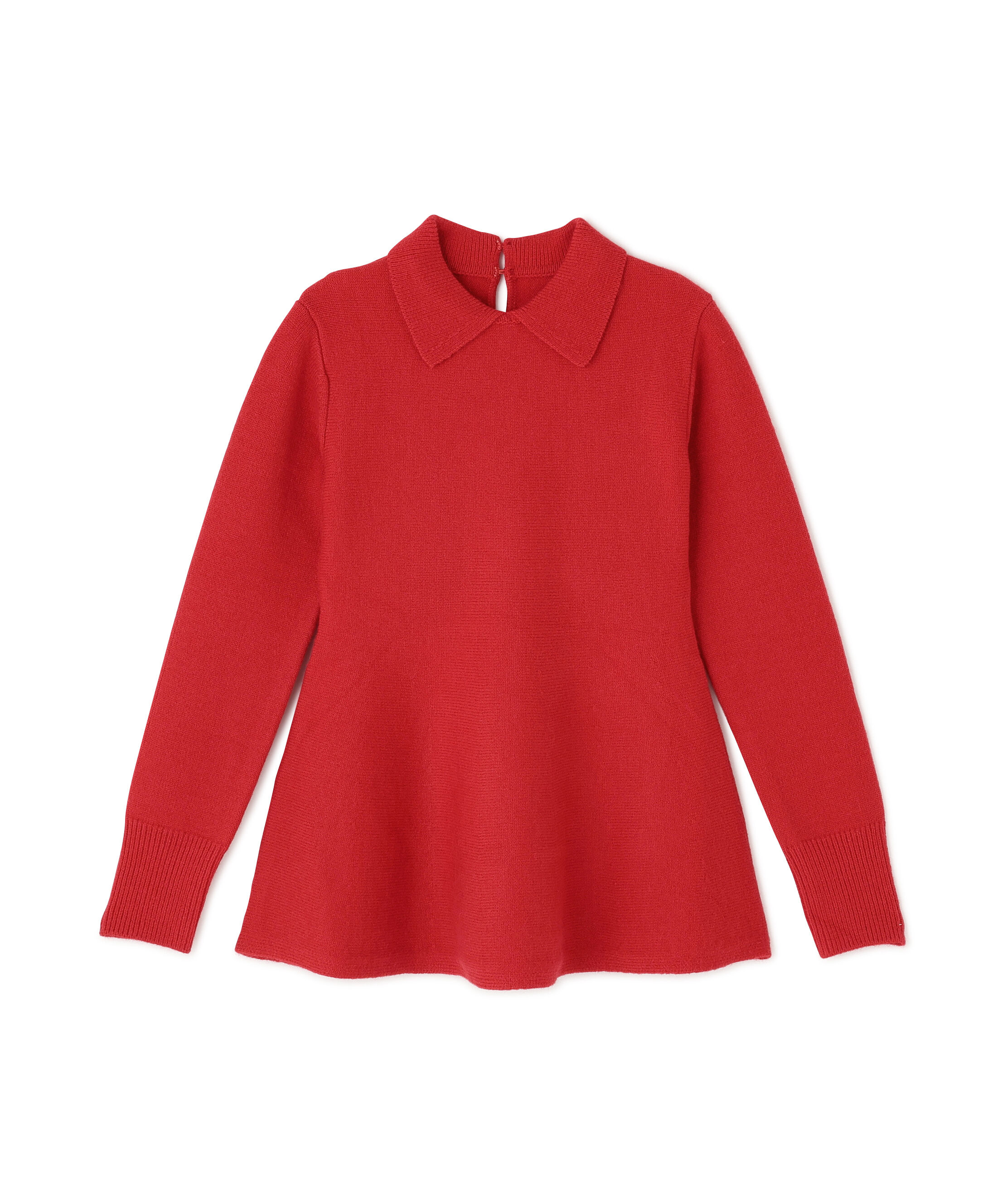  「襟付きペプラムニット」|ニット・セーター|