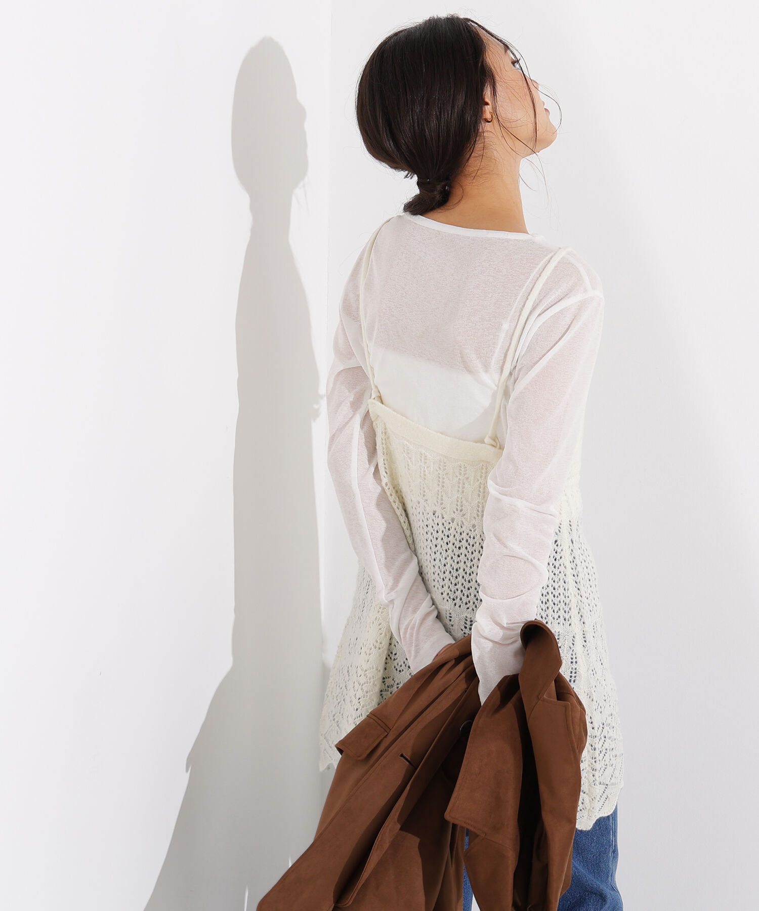  「カギアミ風ヘアリーニットビスチェ」|ニット・セーター|