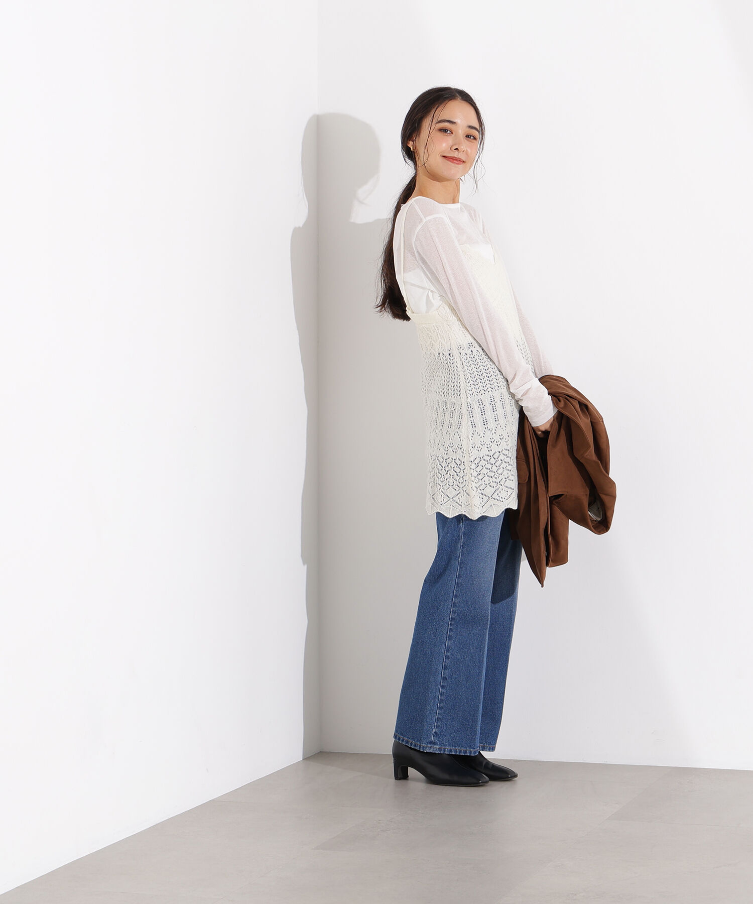  「カギアミ風ヘアリーニットビスチェ」|ニット・セーター|