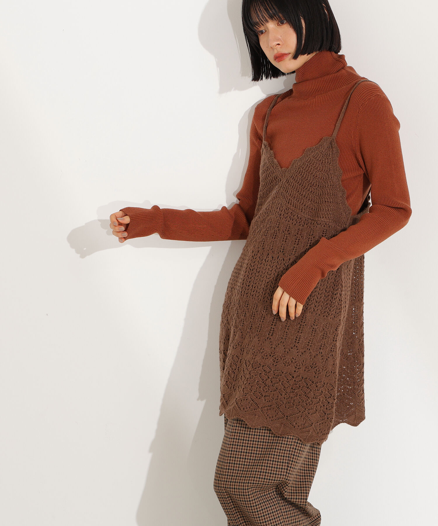  「カギアミ風ヘアリーニットビスチェ」|ニット・セーター|