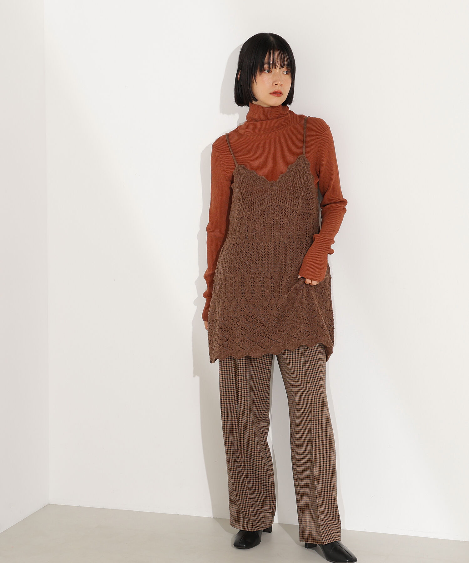  「カギアミ風ヘアリーニットビスチェ」|ニット・セーター|