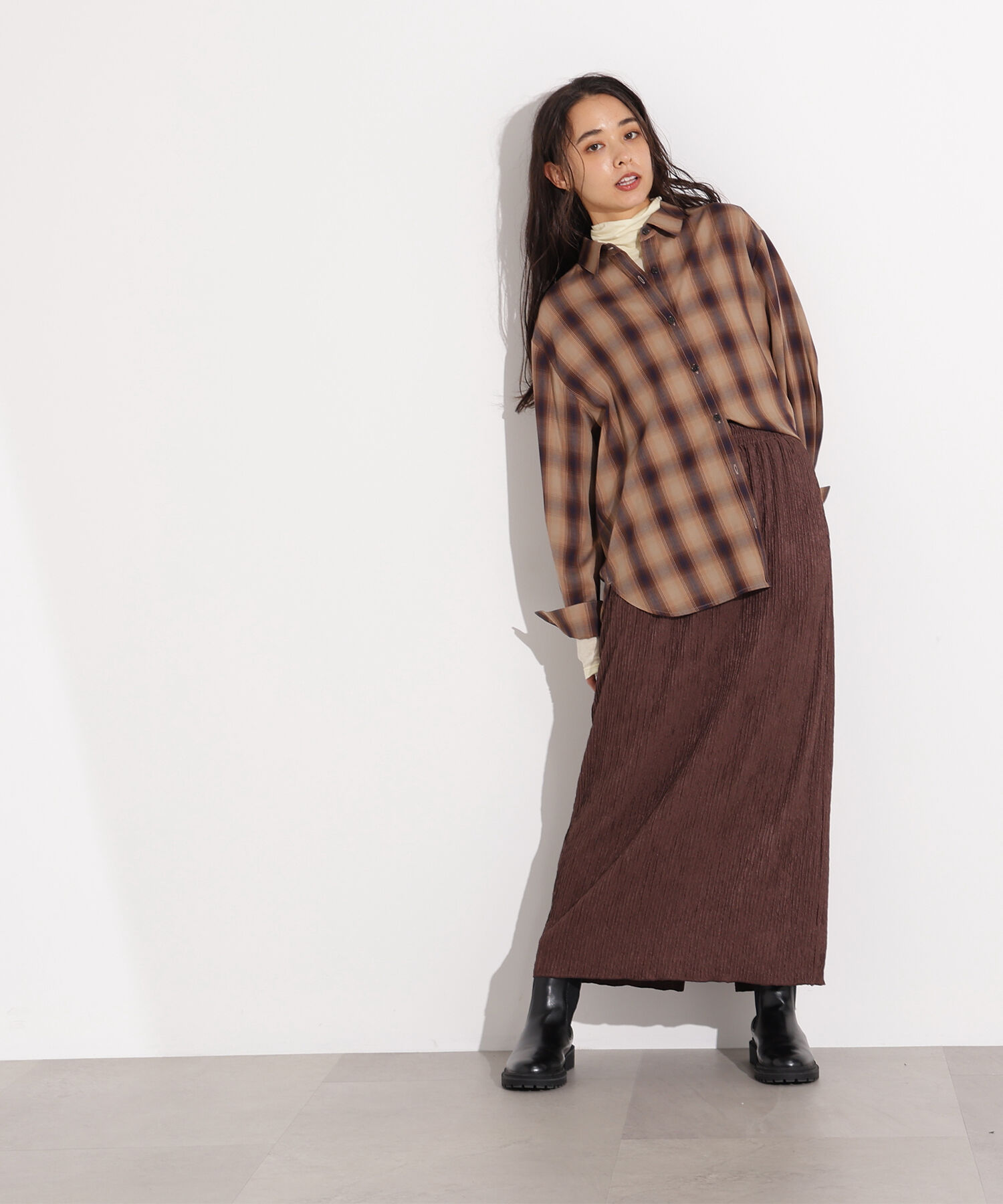  「シュリンクナロースカート」|スカート|