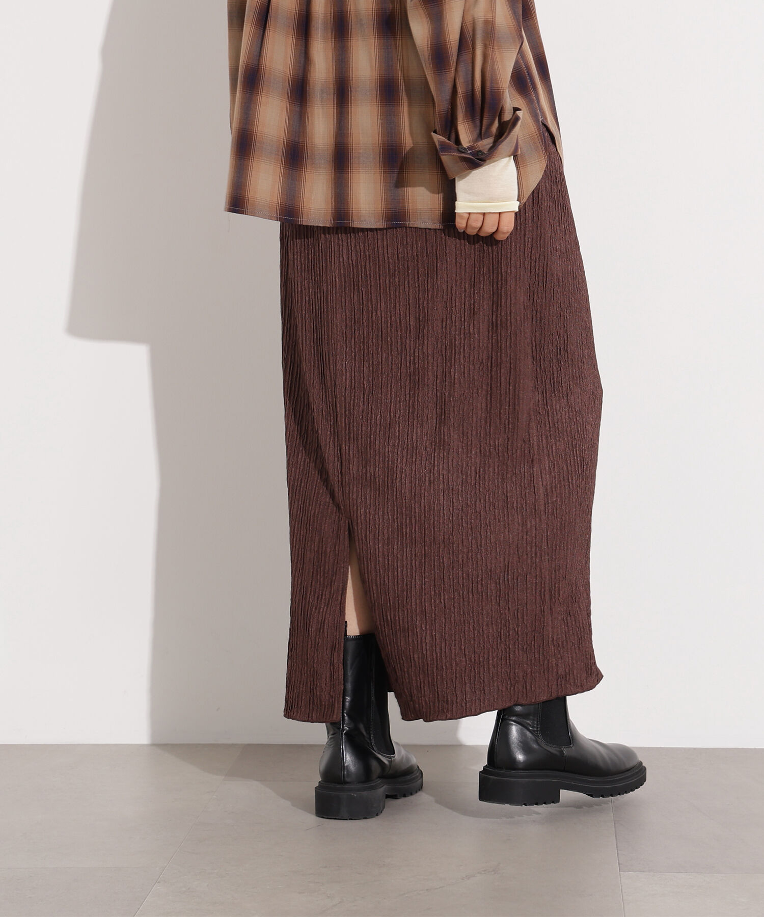  「シュリンクナロースカート」|スカート|