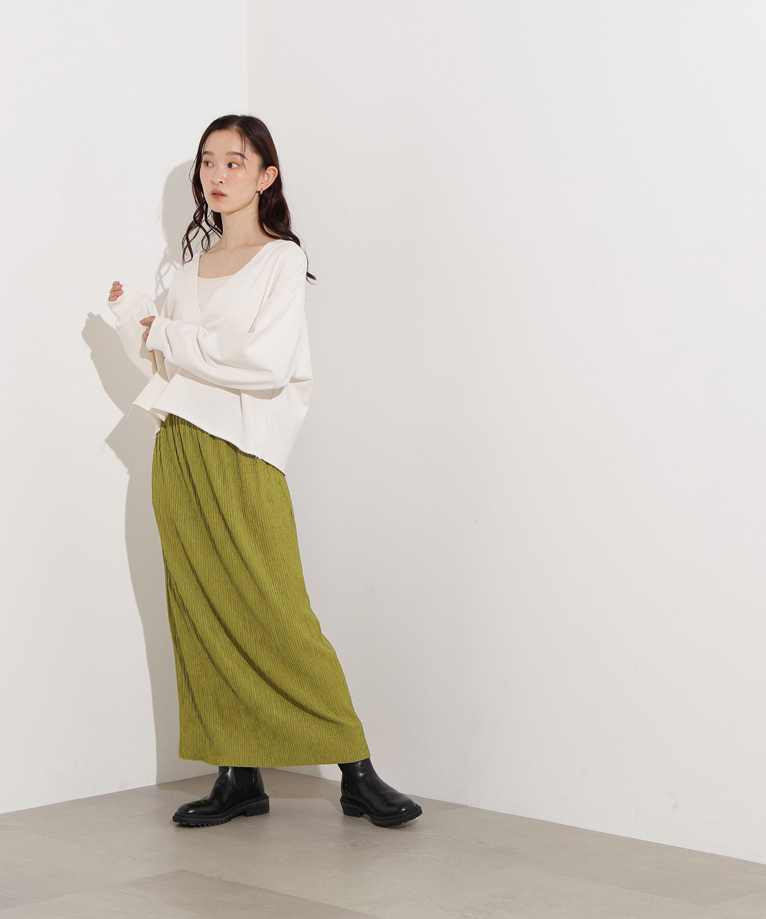  「シュリンクナロースカート」|スカート|