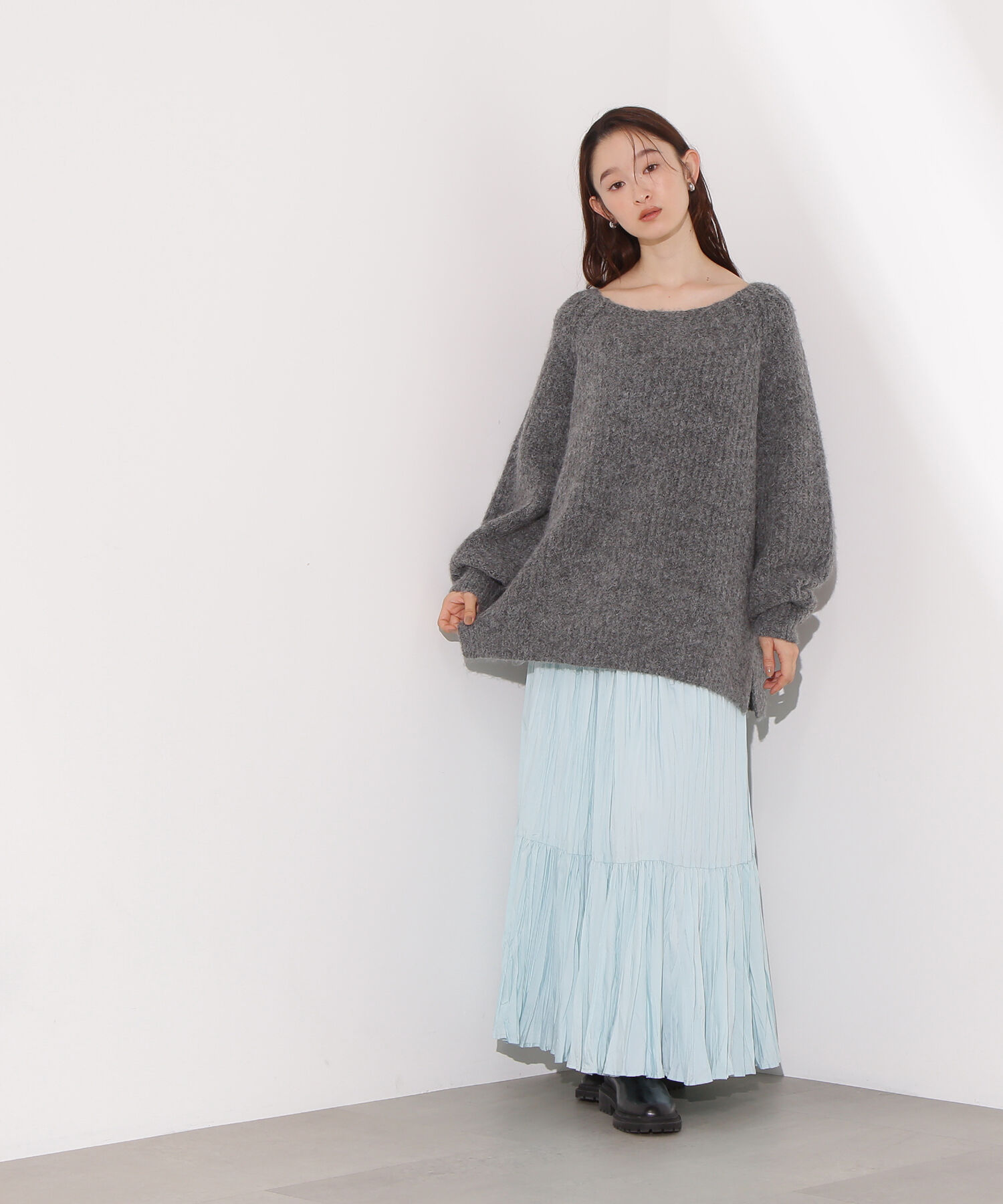  「ティアードプリーツスカート」|スカート|
