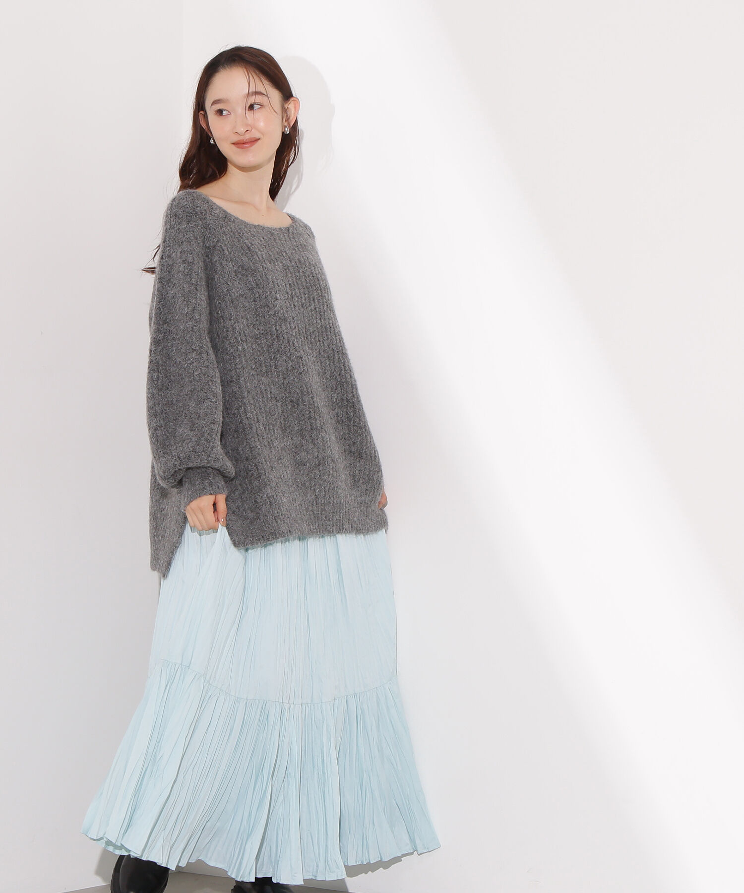  「ティアードプリーツスカート」|スカート|