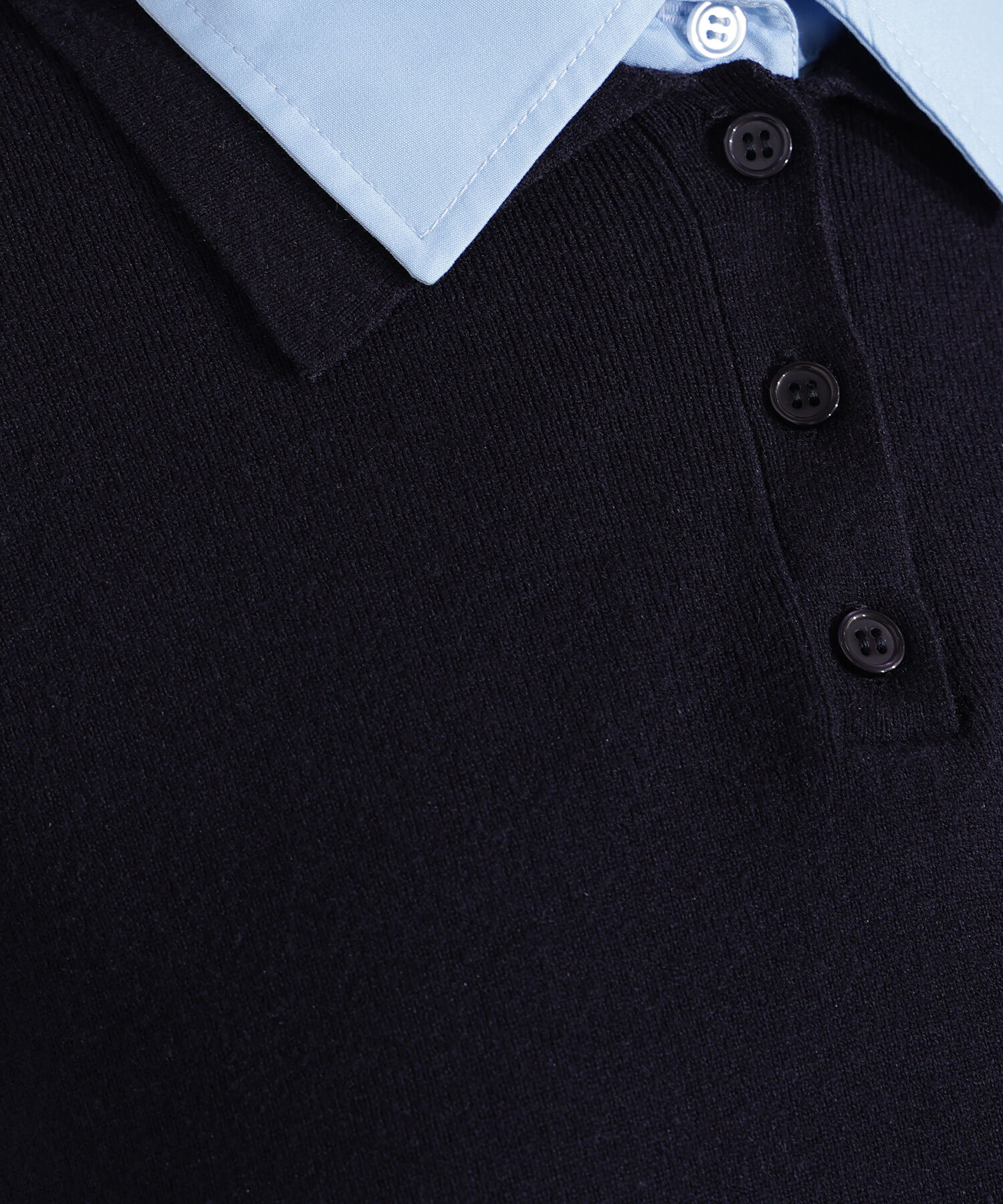  「シャツレイヤードニット」|ニット・セーター|