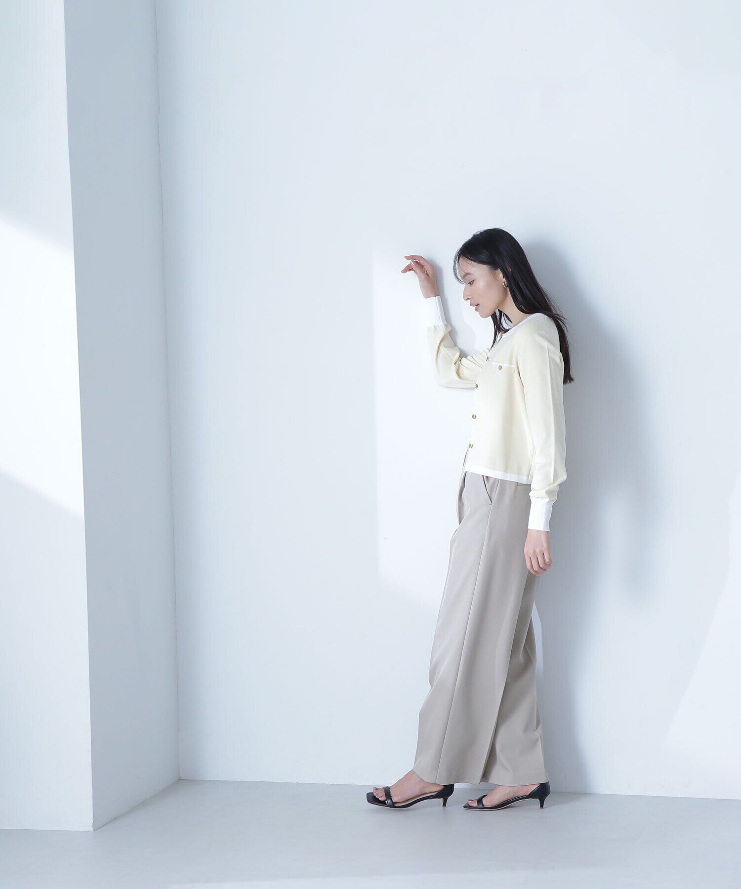  「バイカラーニットアンサンブル」|ニット・セーター|