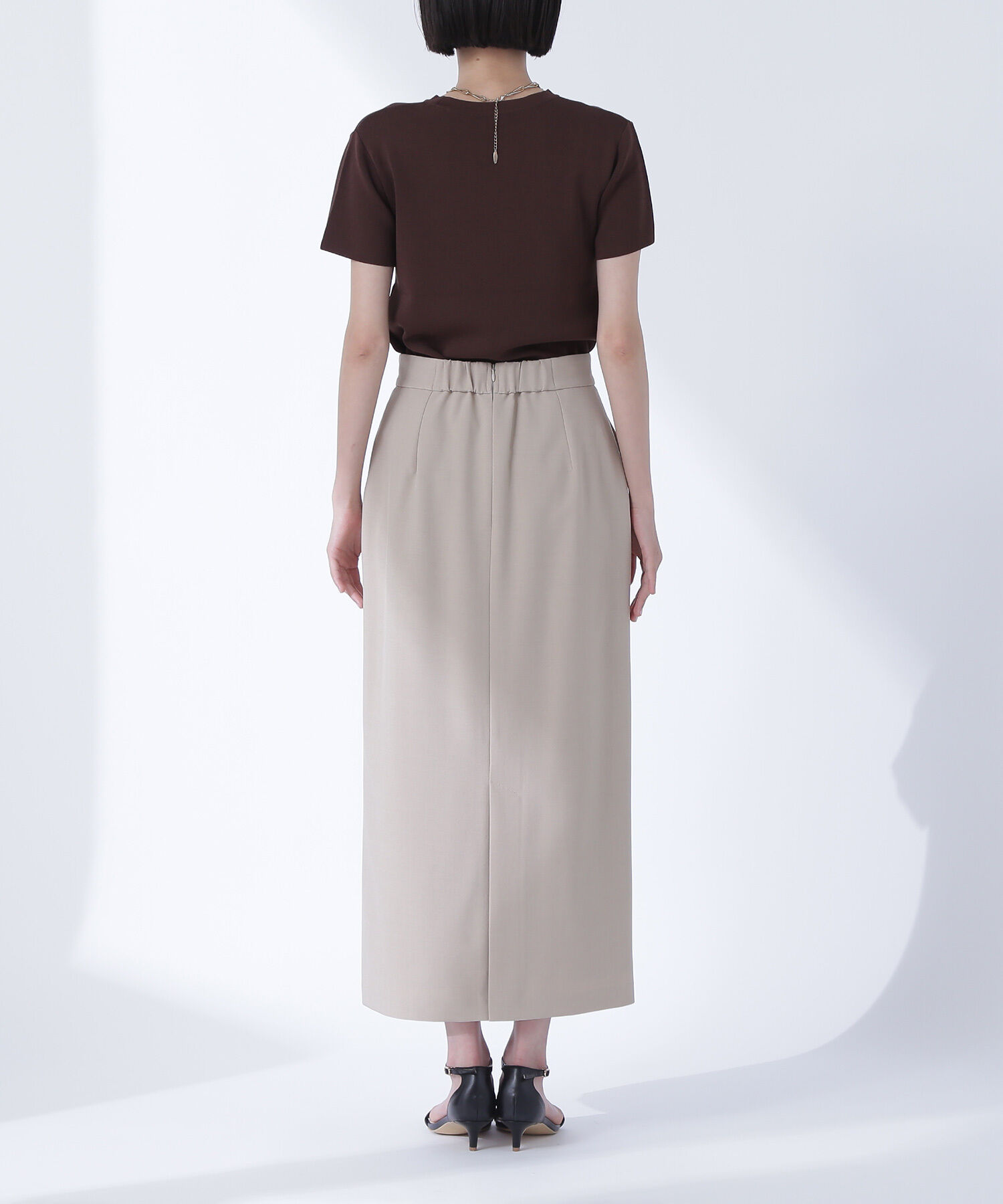  「リネンライクアウトポケットスカート」|スカート|