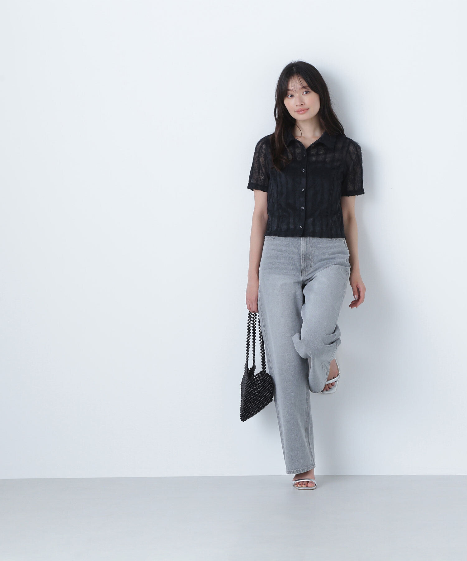  「クロップドレースシャツ」|シャツ・ブラウス|