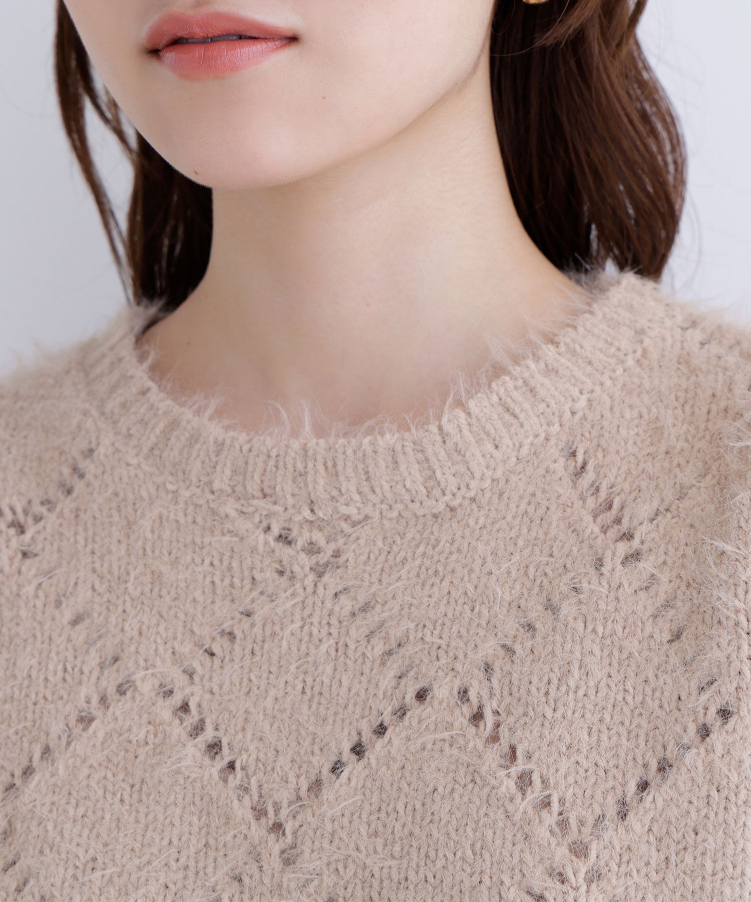  「シャギーアイレットニット」|ニット・セーター|