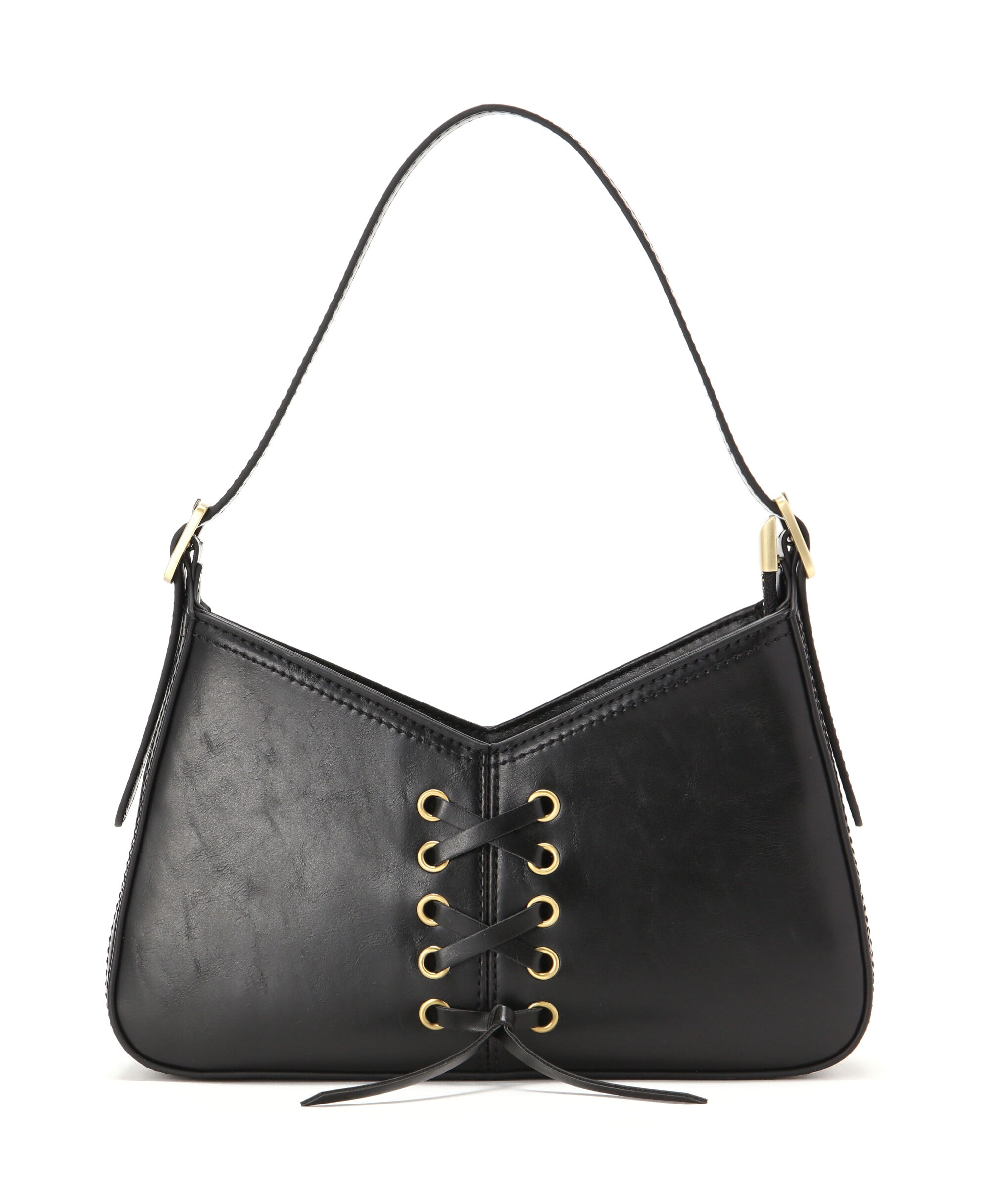  「レースアップミニショルダーバッグ」|ショルダー・メッセンジャー|